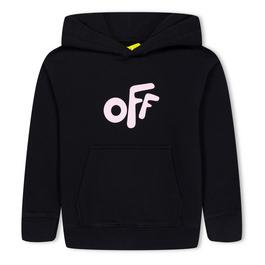 Off White Kids Logo Hoodie for Juniors