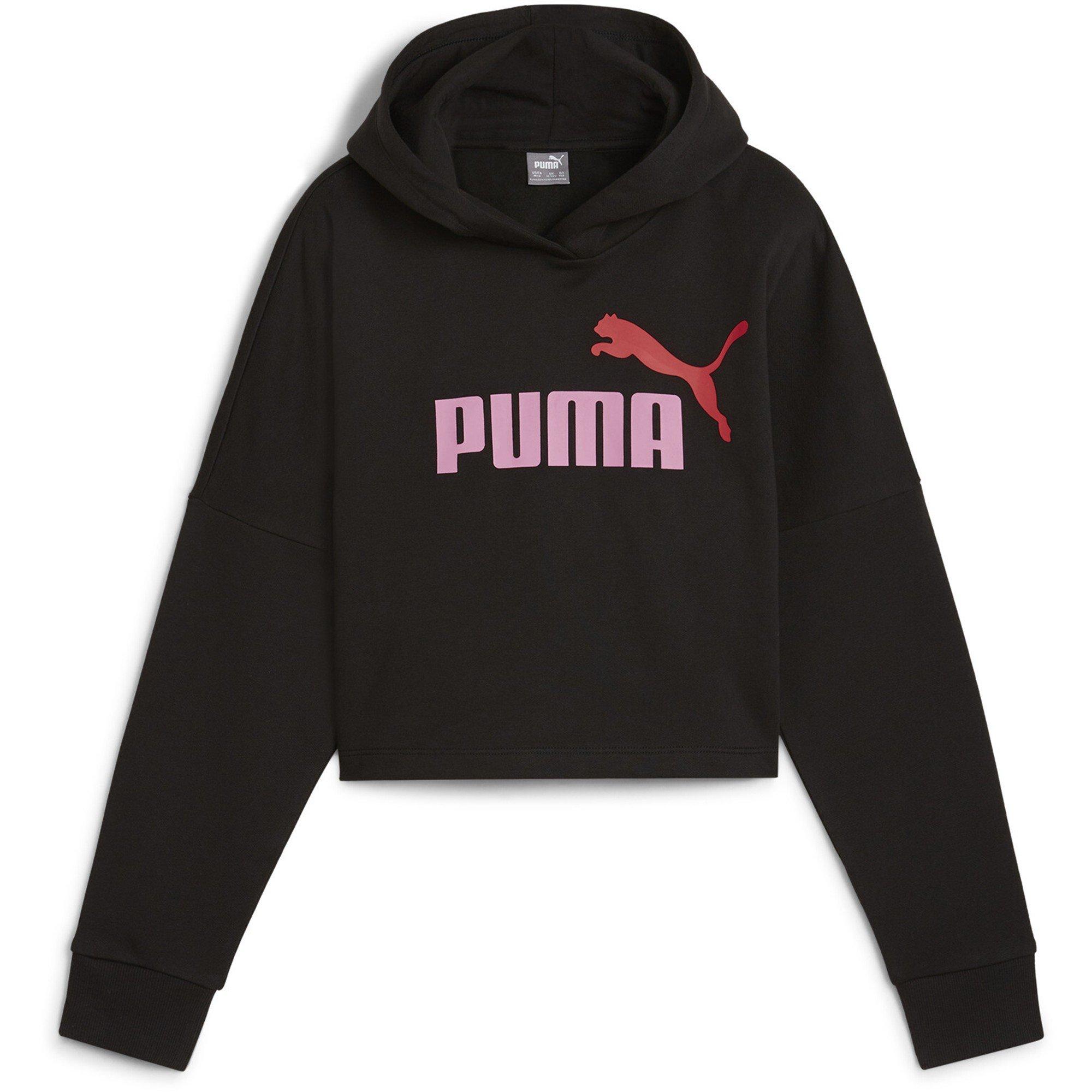 Puma  Kids Ess Logo Cropped Hoodie G Hoody - Black Puma Black - 16 (4XL)