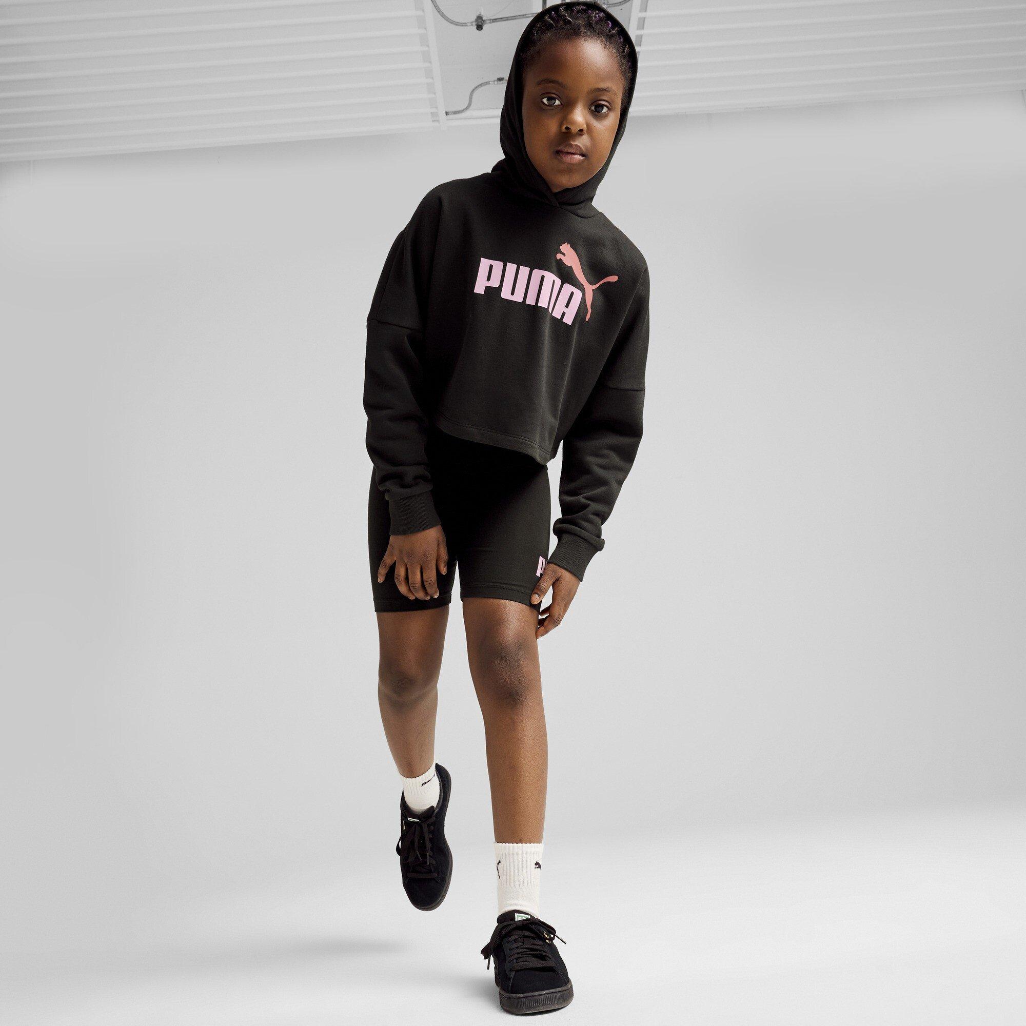 Puma Black - Puma - Ess Logo Cropped Hoodie G Hoody Unisex Kids - 5