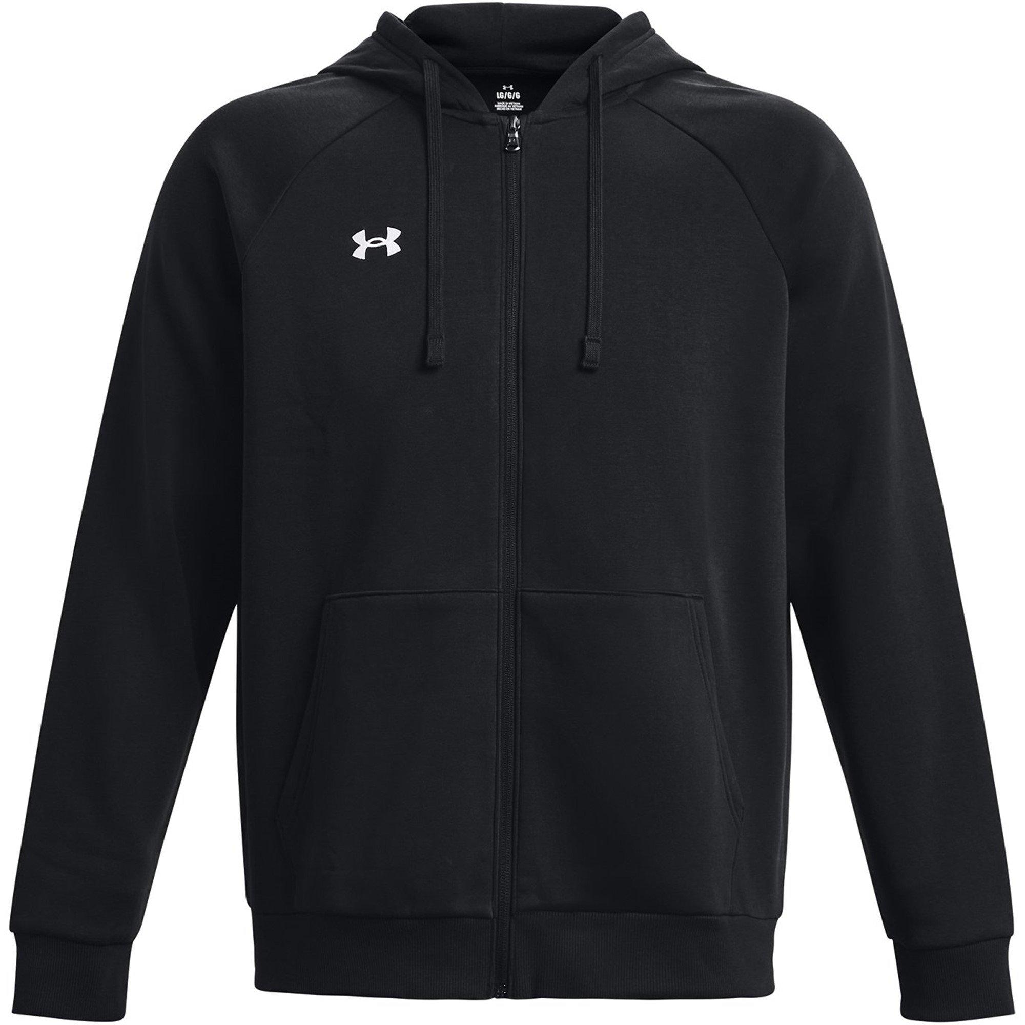 Black - Under Armour - UA Rival Fleece Full-Zip Hoodie Mens - 1