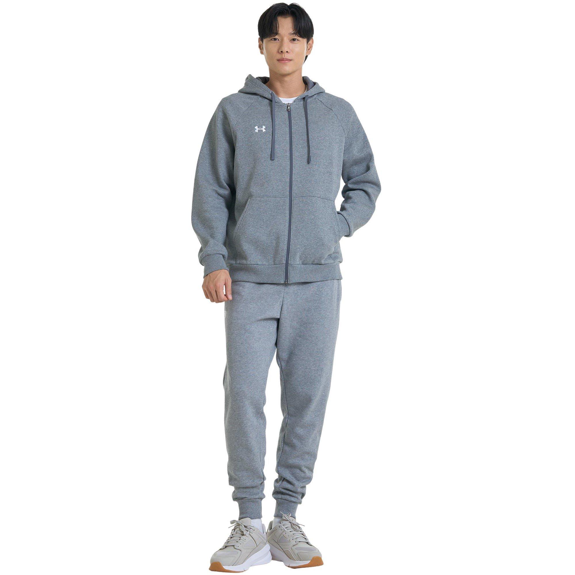 Carbon - Under Armour - UA Rival Fleece Full-Zip Hoodie Mens - 8