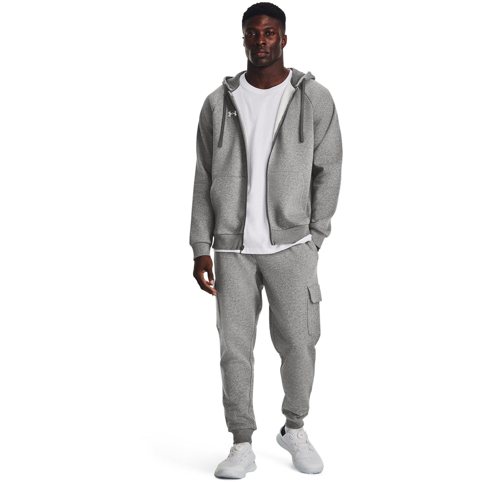 Carbon - Under Armour - UA Rival Fleece Full-Zip Hoodie Mens - 9
