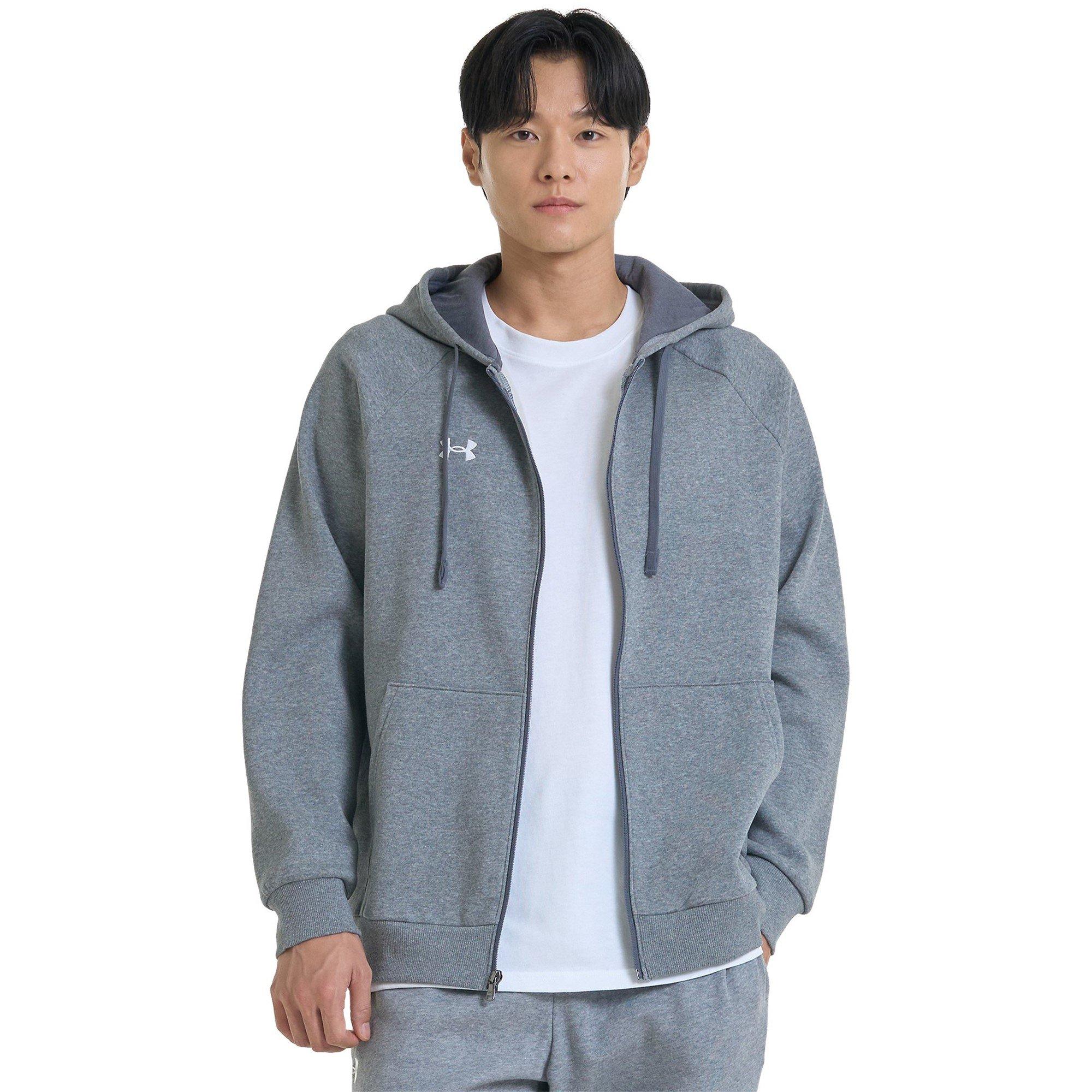Carbon - Under Armour - UA Rival Fleece Full-Zip Hoodie Mens - 10