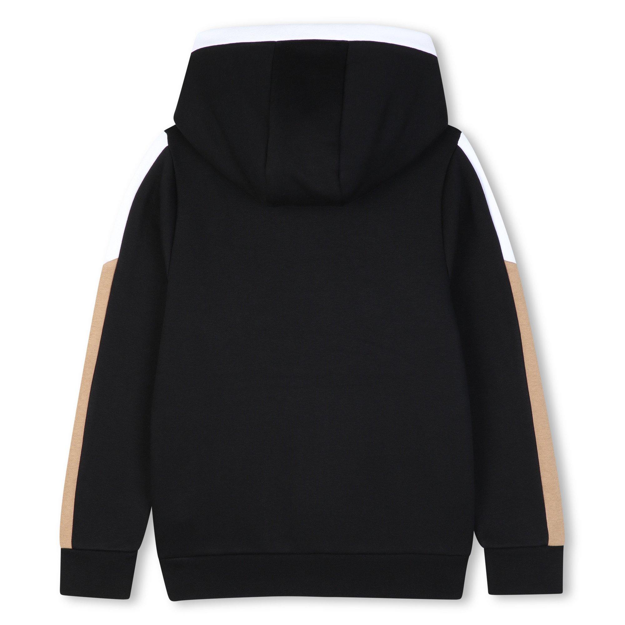 Black - Boss - Kids' Long-Sleeve Full-Zip Fleece Hoodie - 2