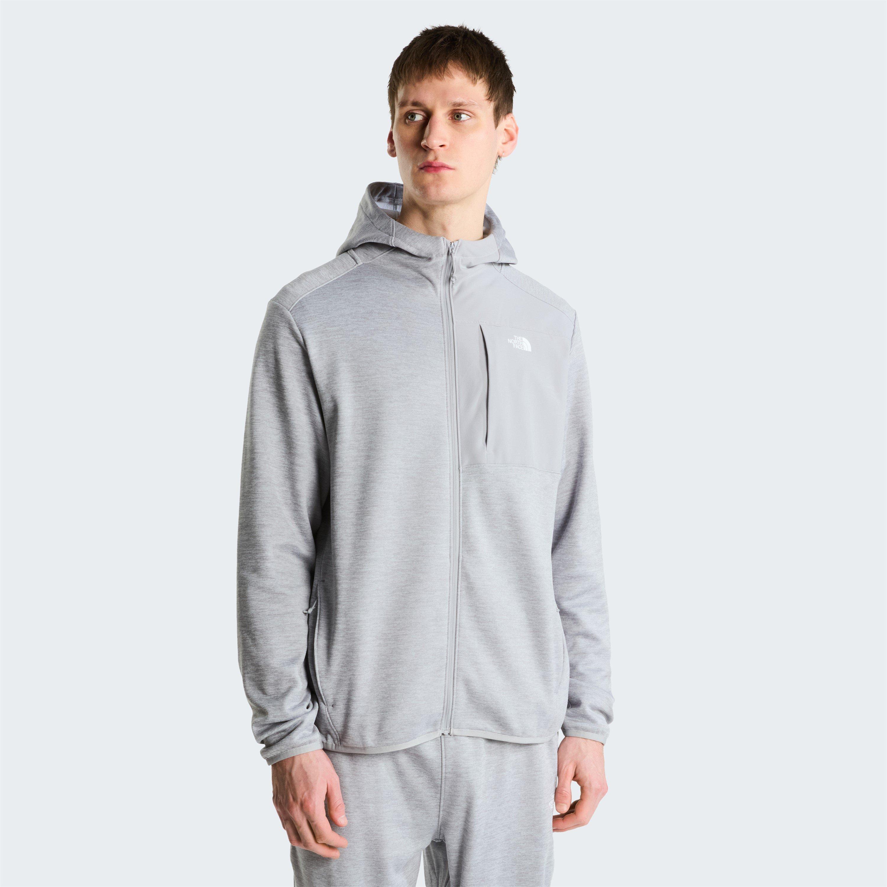 TNF Grey - The North Face - TNF Performance Tech Full Zip Hoodie Mens - 3