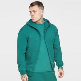 SikSilk Zip Through Hoodie Mens