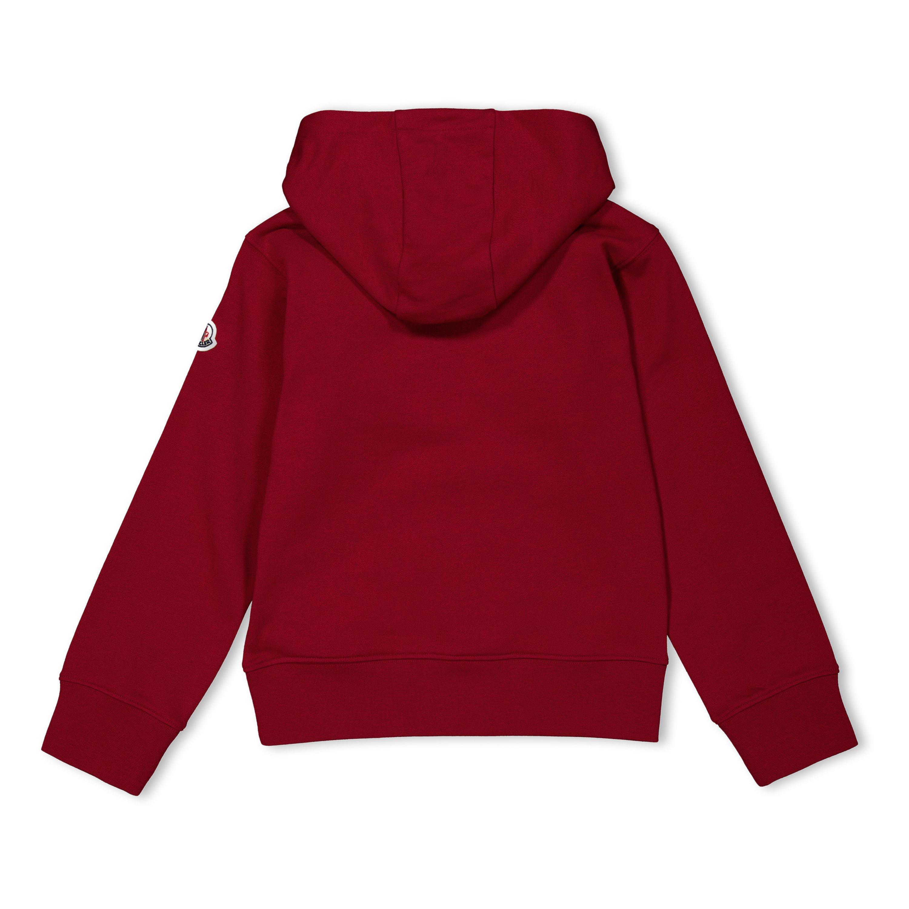 Medium Red 43A - Moncler - Logo Over The Head Hoodie Juniors - 2
