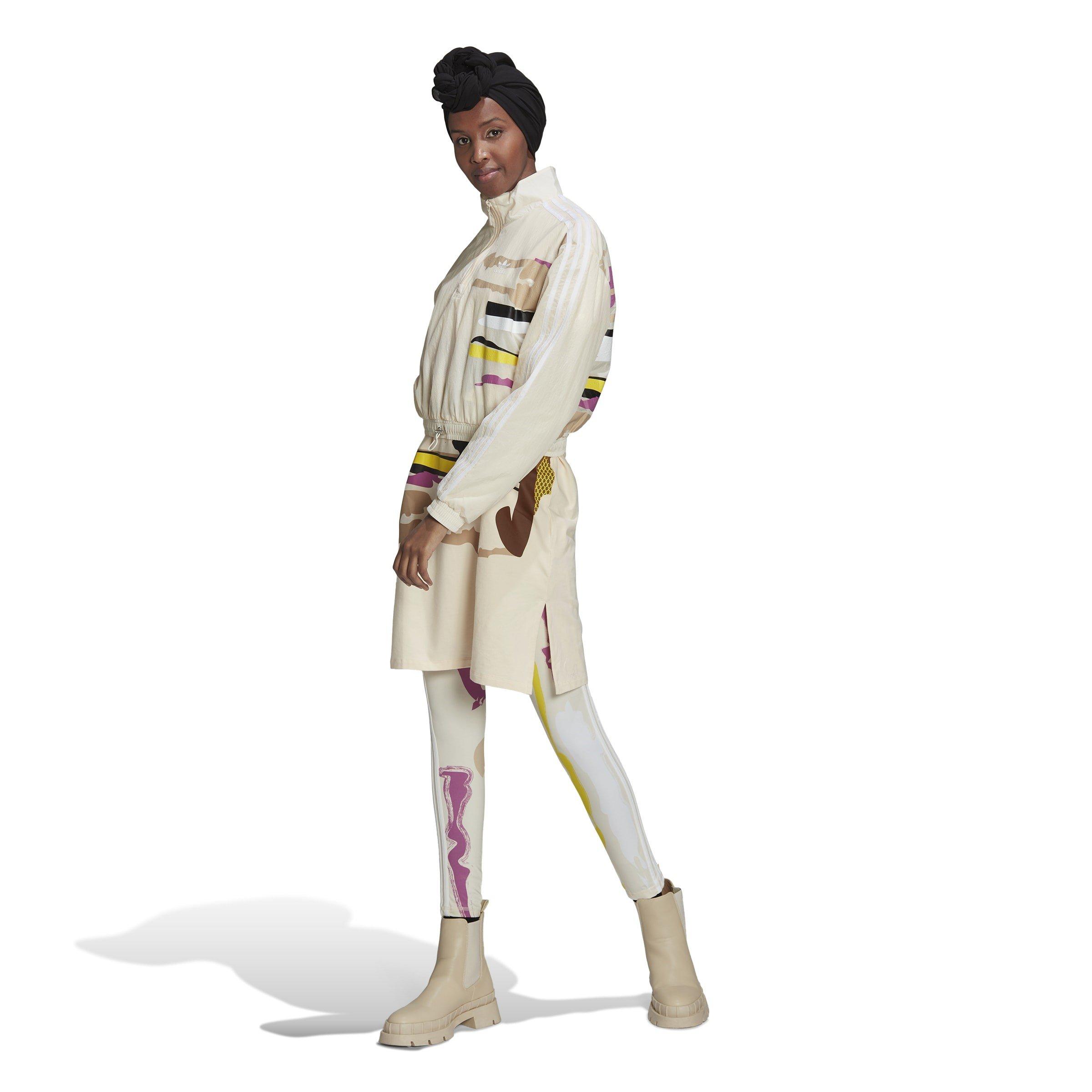 Beige - adidas Originals - x Thebe Magugu T-shirt Dress Womens - 5