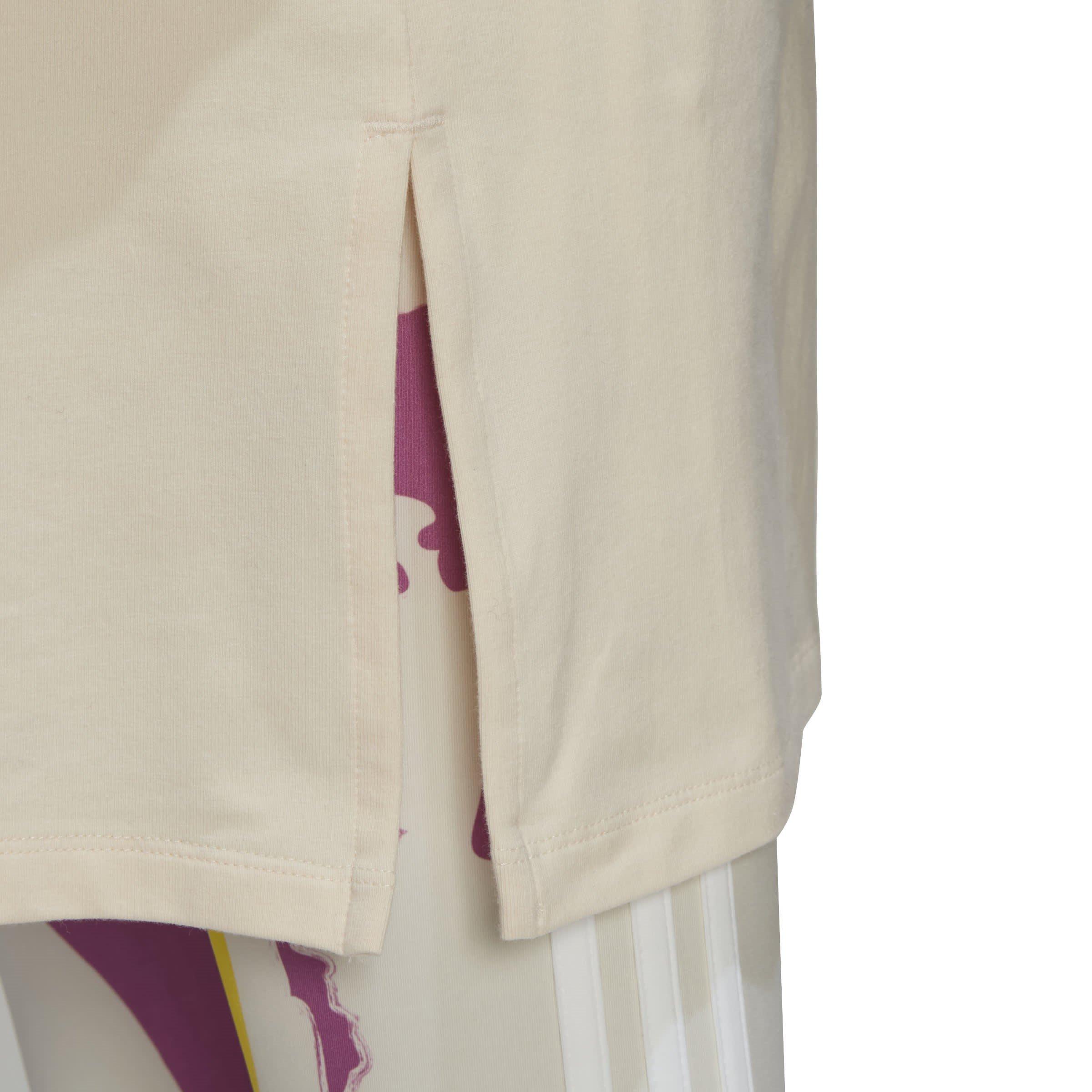 Beige - adidas Originals - x Thebe Magugu T-shirt Dress Womens - 6