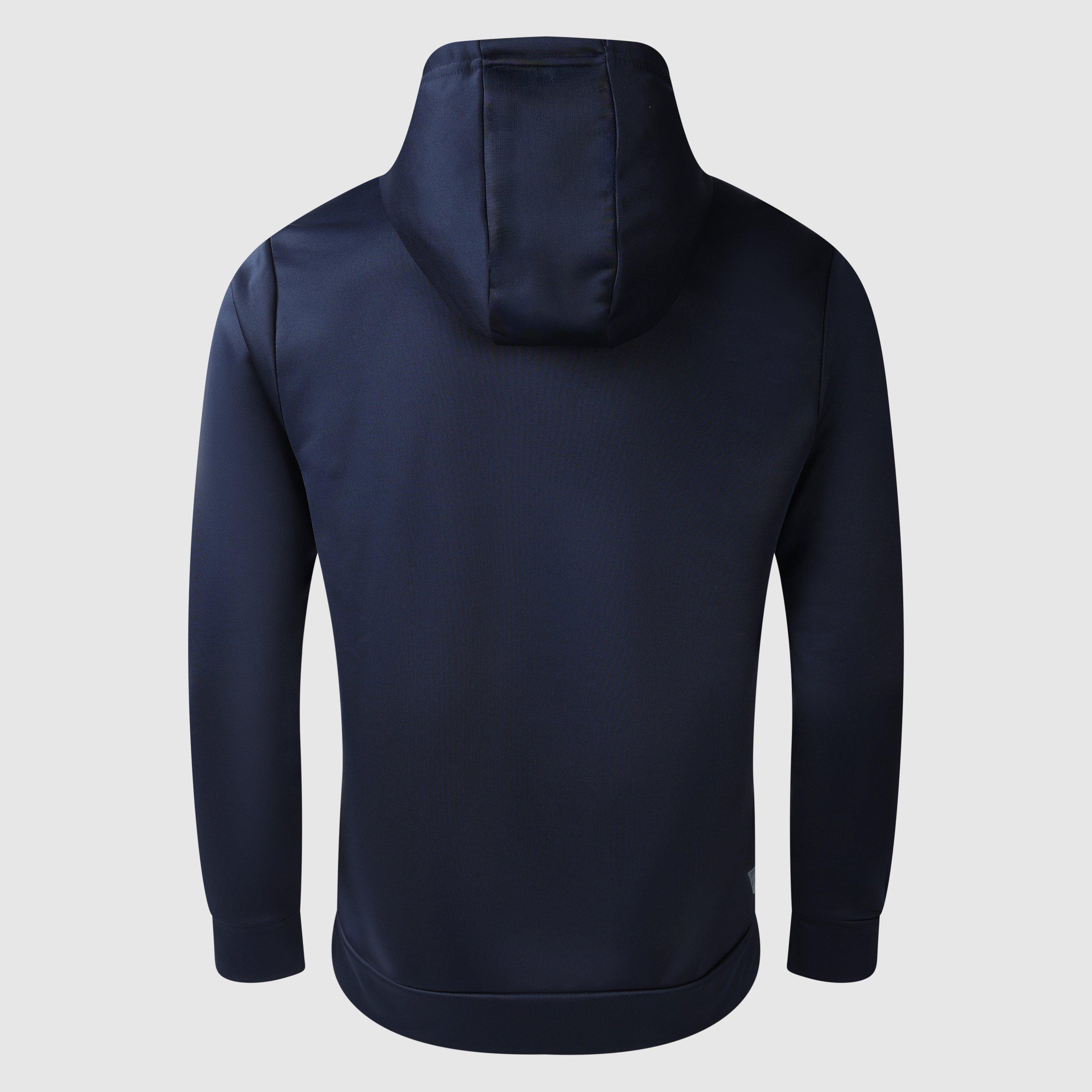 Umbro Felpa Leggera Con Cappuccio, Blu Elettrico, Taglia M, In Twill Elasticizzato, Uomo
