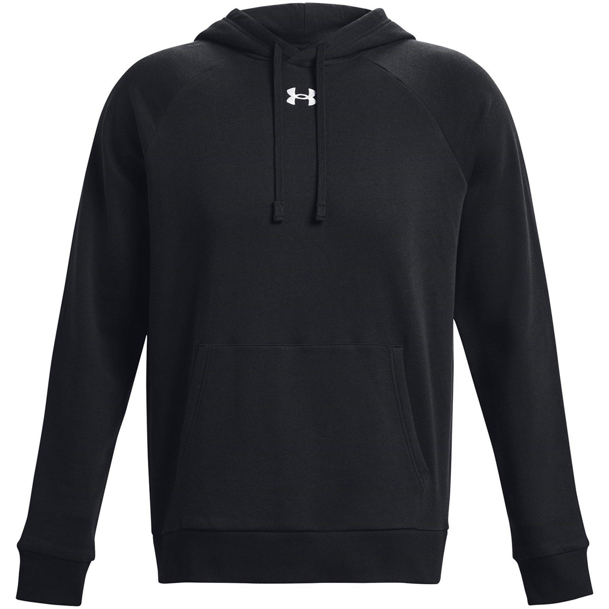 Black - Under Armour - Rival Fleece Hoodie Men's - 1