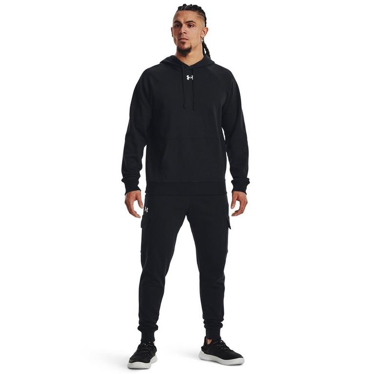 Negro - Under Armour - Under Rival Fitted OTH Hoodie Mens - 5