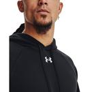 Schwarz - Under Armour - Under Rival Fitted OTH Hoodie Mens - 6