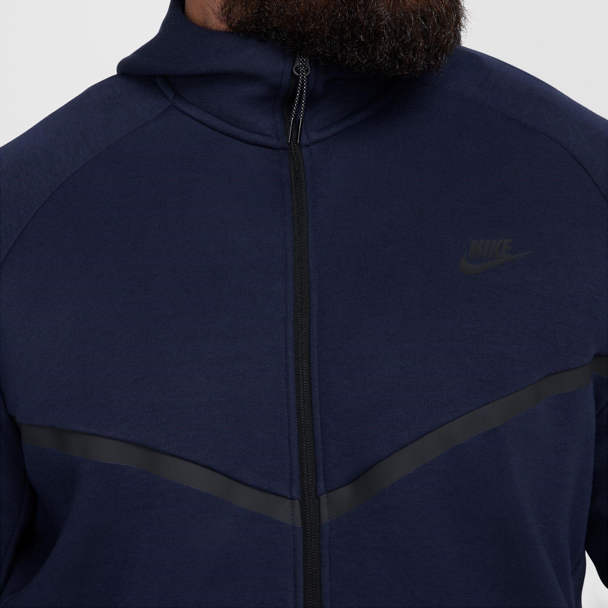 OBSIDIAN/BLACK - Nike - Men's Tech Fleece Zip Hoodie - 14