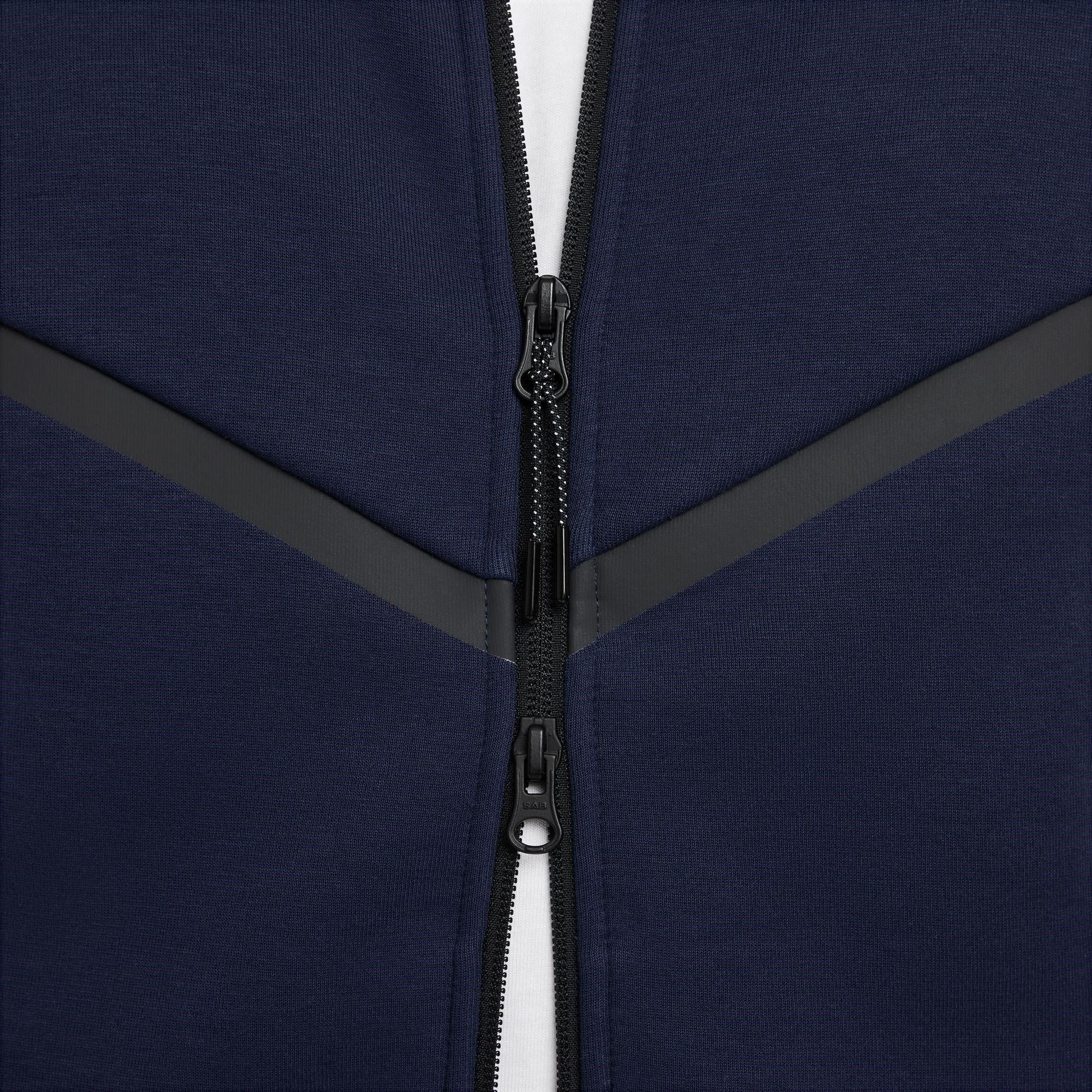 OBSIDIAN/BLACK - Nike - Men's Tech Fleece Zip Hoodie - 4