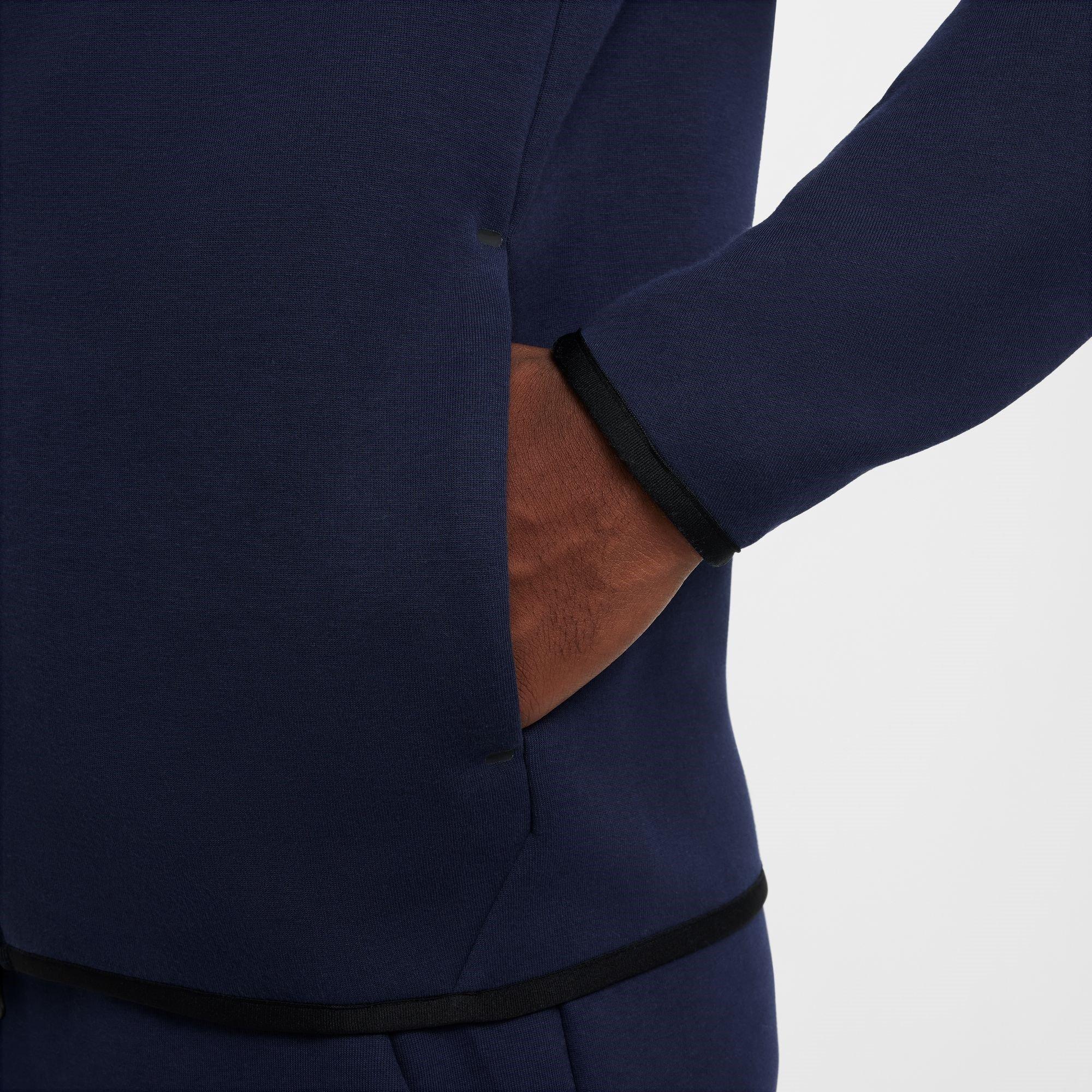 OBSIDIAN/BLACK - Nike - Men's Tech Fleece Zip Hoodie - 6