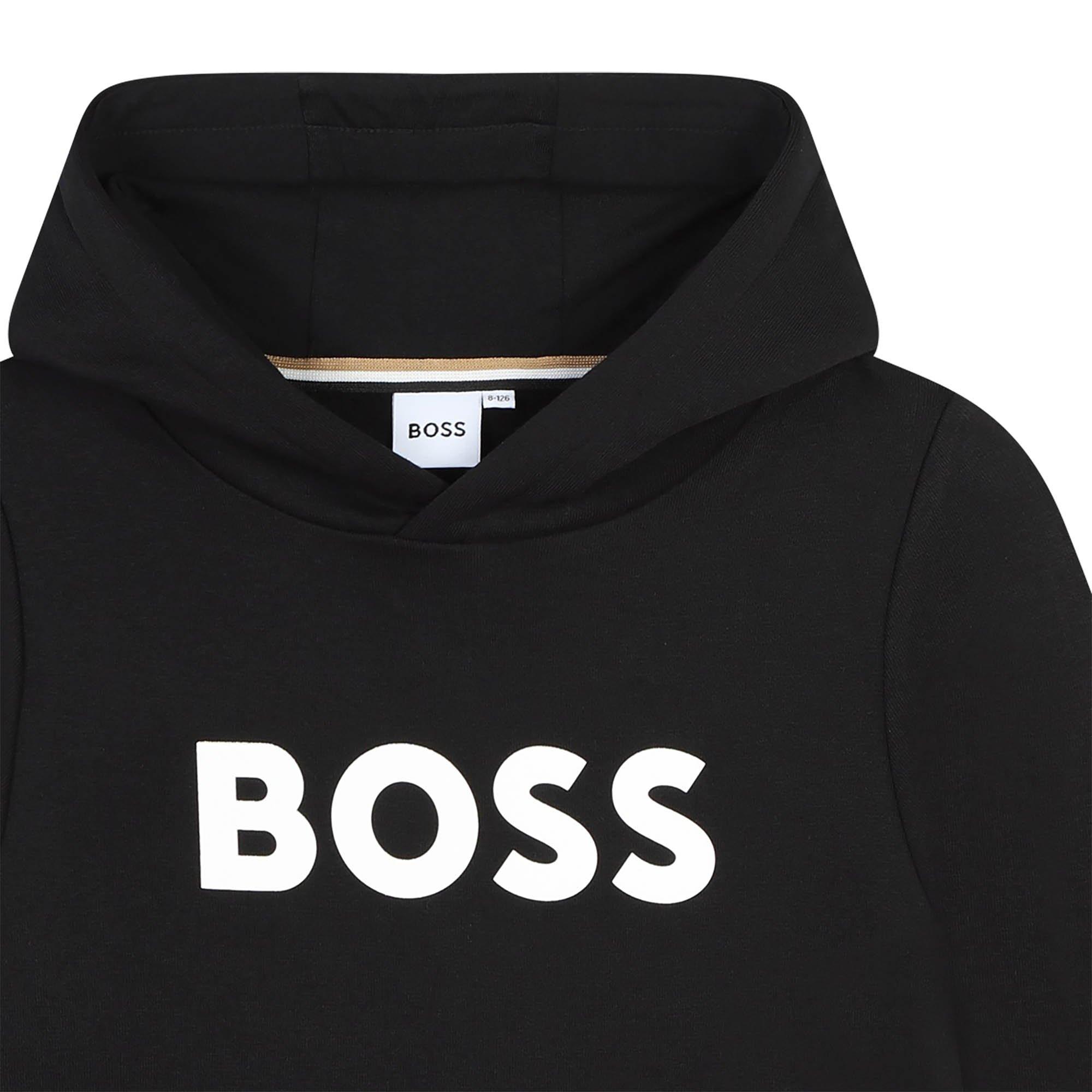 Black - Boss - Kids Logo Hoodie, Logo Design - 3