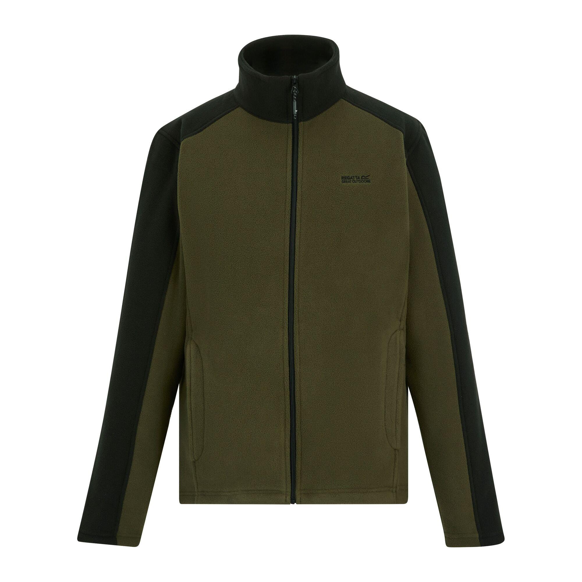 Dkkhaki/Blac - Regatta - Hedman II Full Zip Fleece Jacket - 1