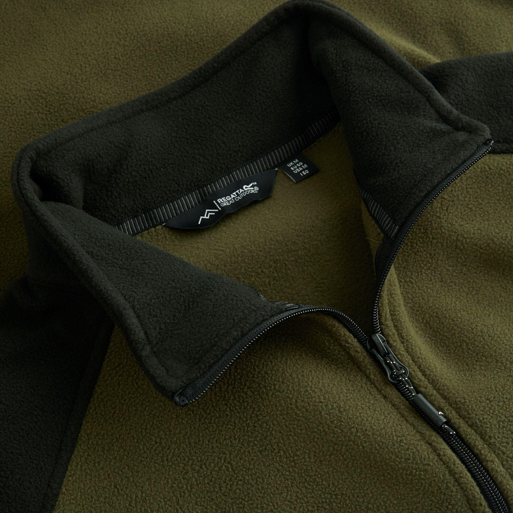 Dkkhaki/Blac - Regatta - Hedman II Full Zip Fleece Jacket - 5