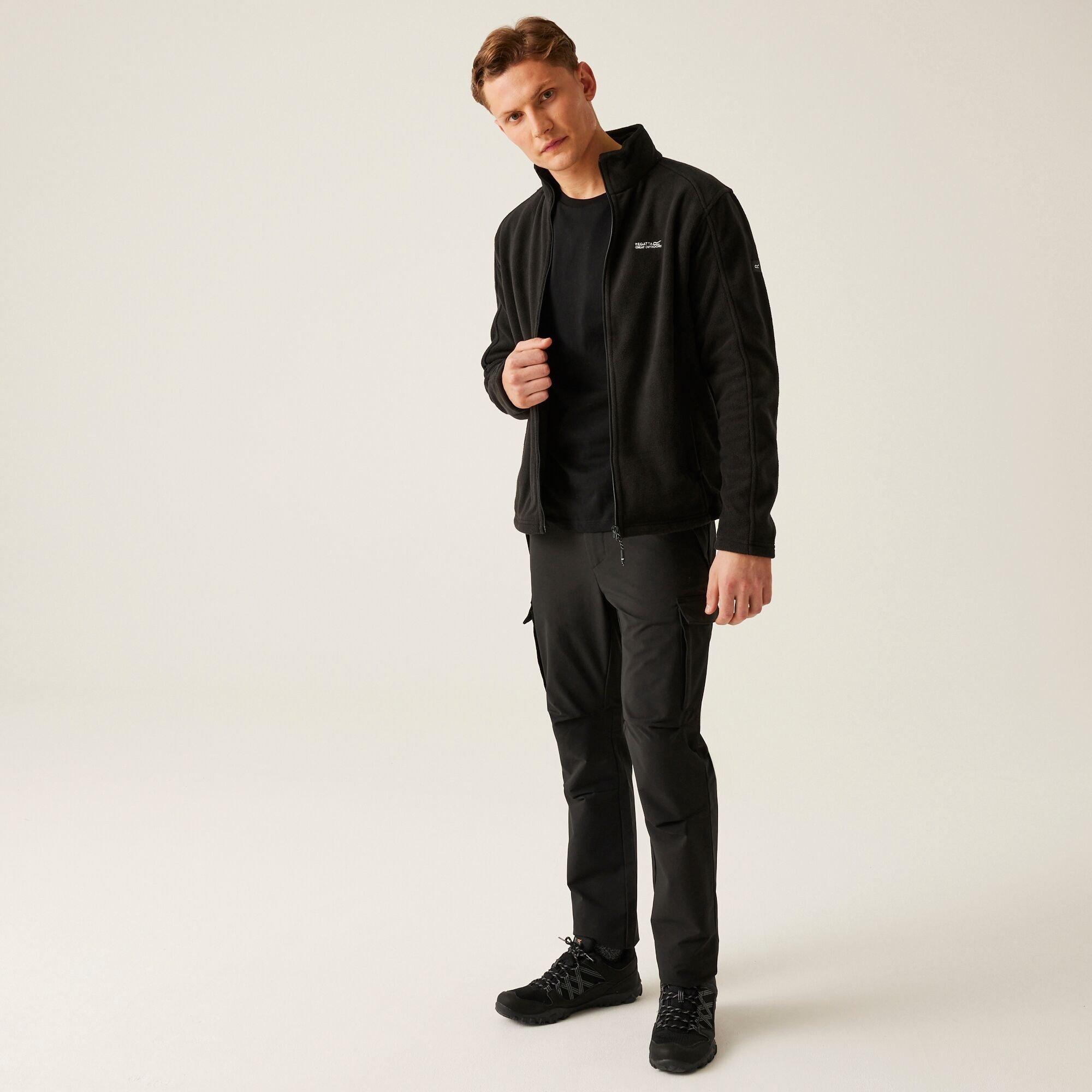 Black(Black) - Regatta - Hedman II Full Zip Fleece Jacket - 3