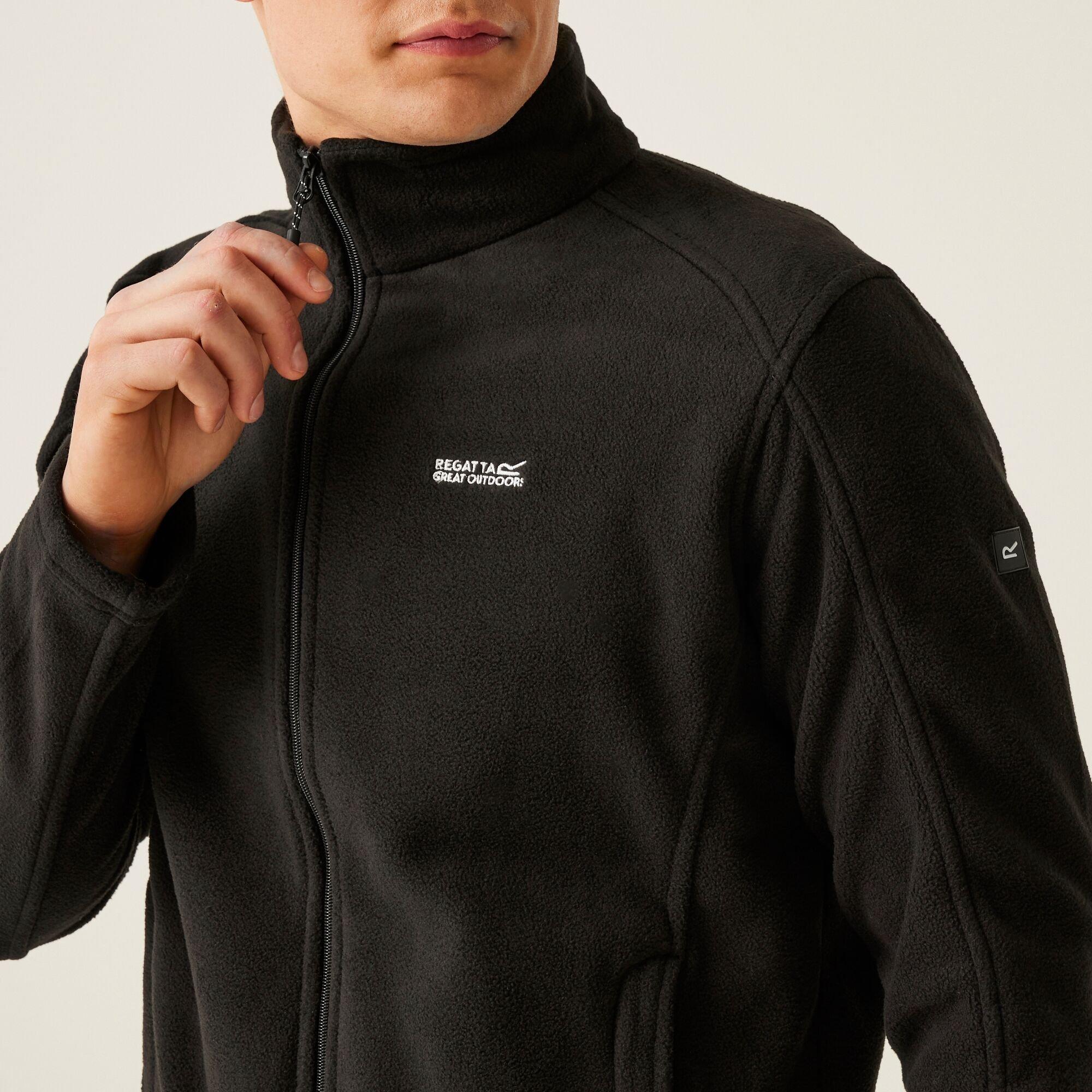 Black(Black) - Regatta - Hedman II Full Zip Fleece Jacket - 4
