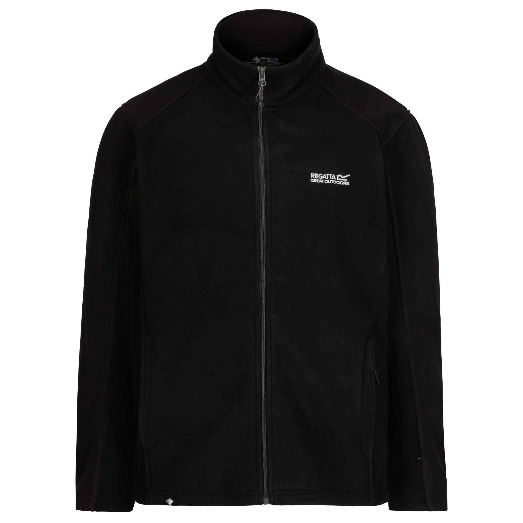 Black(Black) - Regatta - Hedman II Full Zip Fleece Jacket - 5