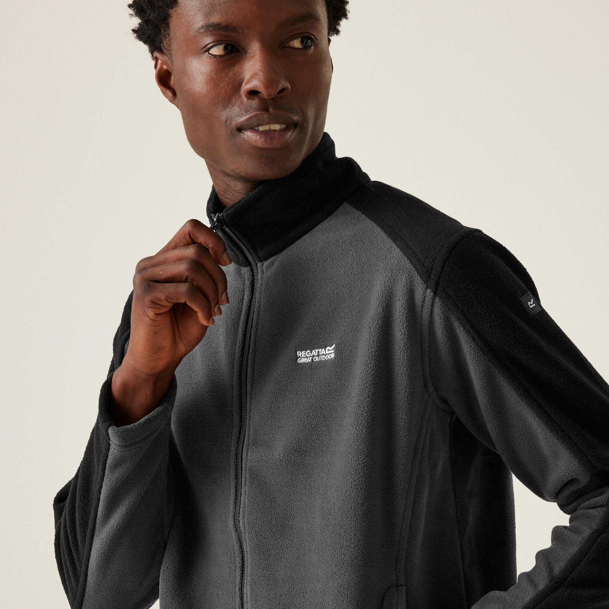 Iron/Black - Regatta - Hedman II Full Zip Fleece Jacket - 4