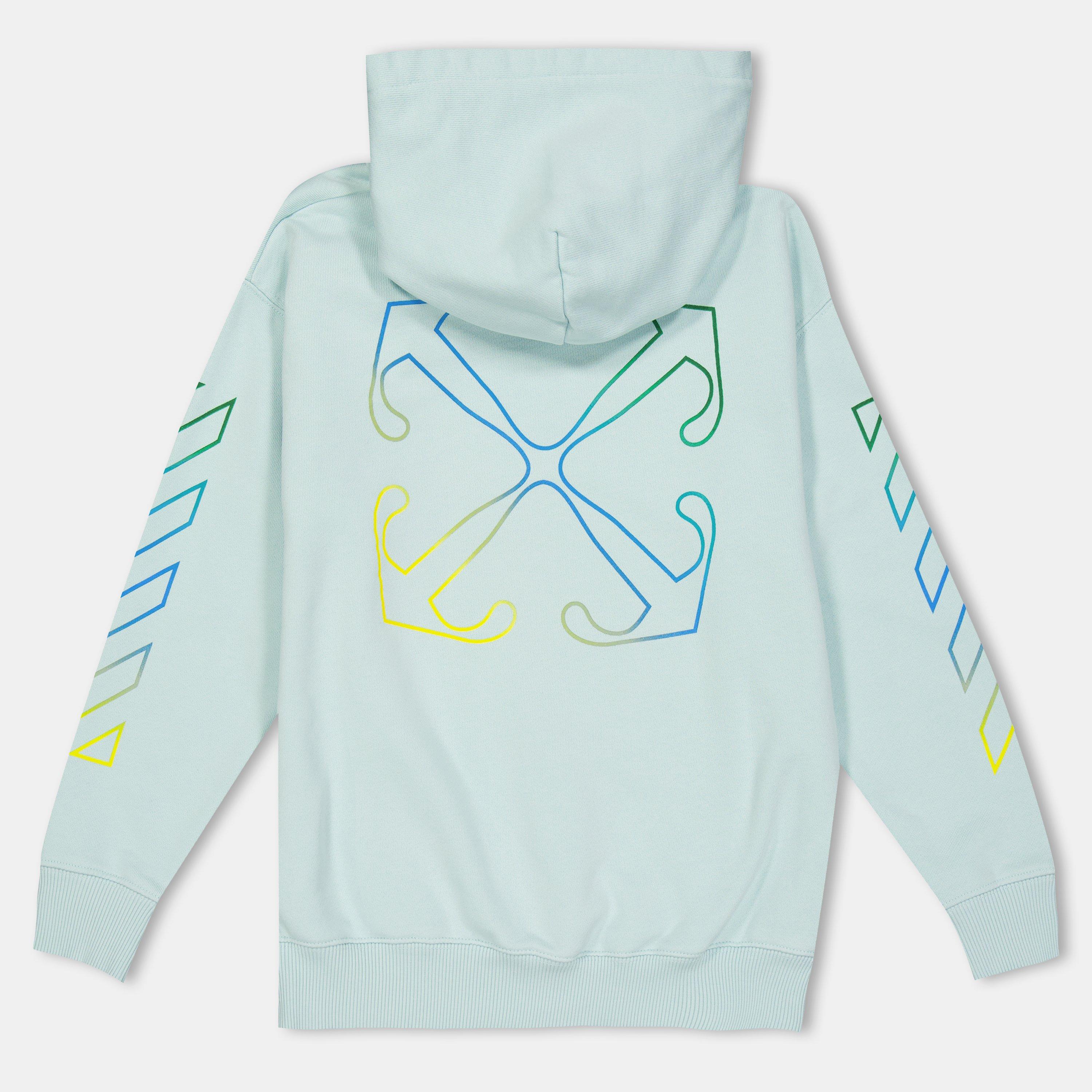 Blue Multi - Off White - Kids Hoodie - 2
