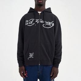 Ed Hardy Love Kills Slowly Graphic Zip Hoodie