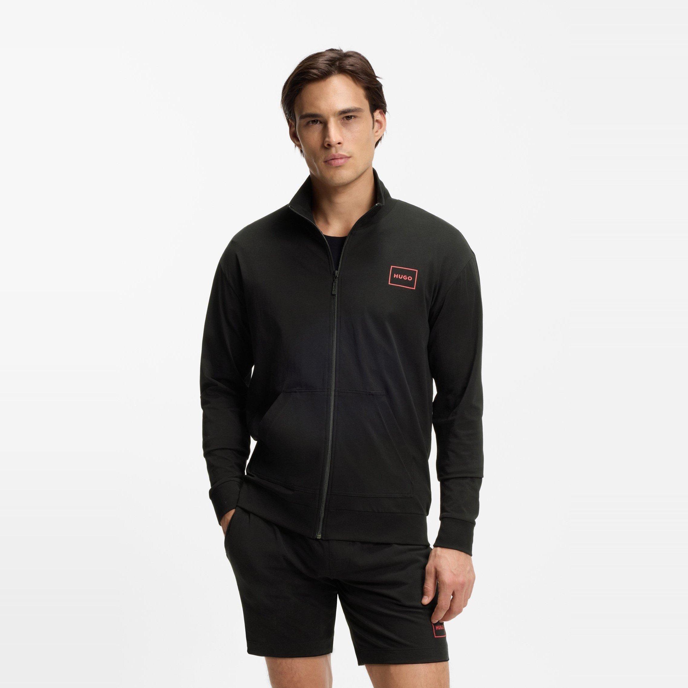 Black - Hugo - Hugo Laze Zip Jacket 10261152 01 - 2