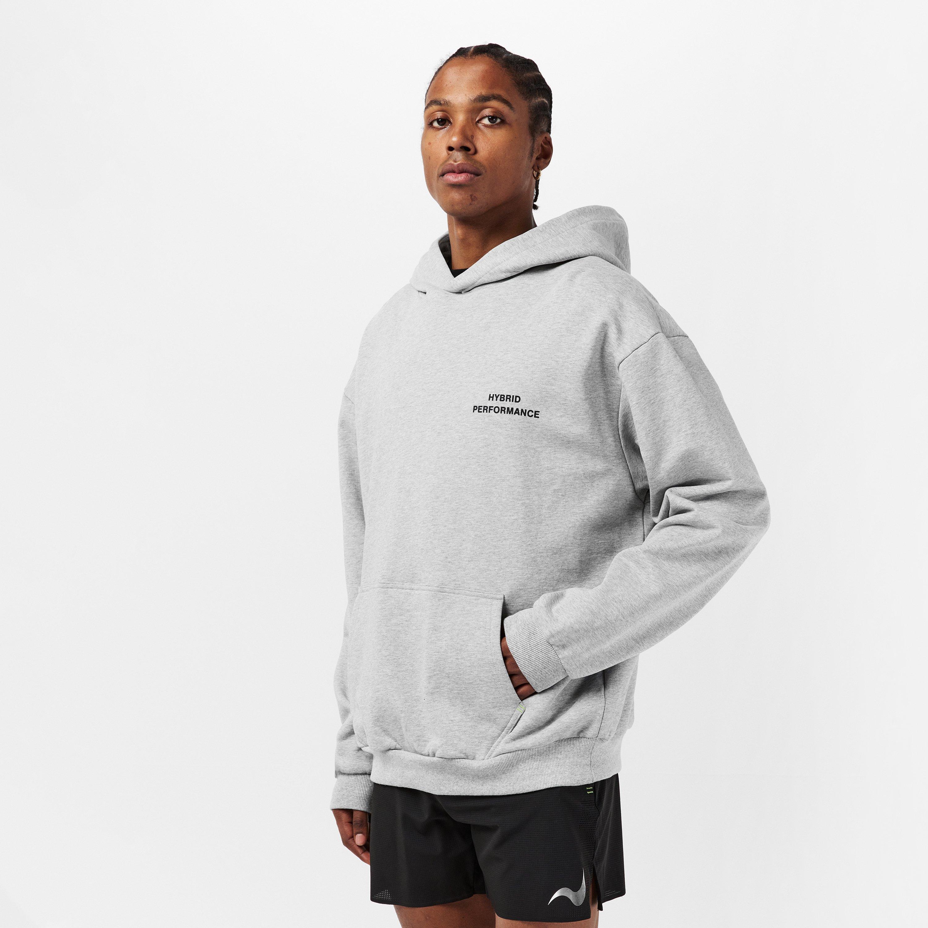 Grey Marl - Hybrid Performance - Men's Moisture Wicking Hoodie - 3