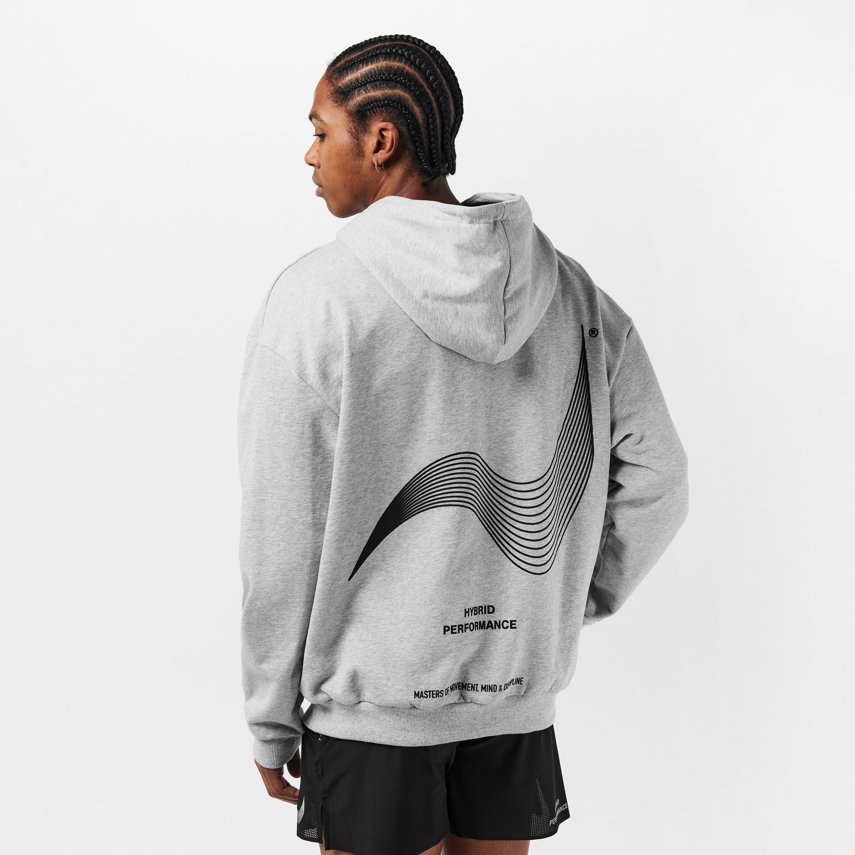 Grey Marl - Hybrid Performance - Men's Moisture Wicking Hoodie - 4