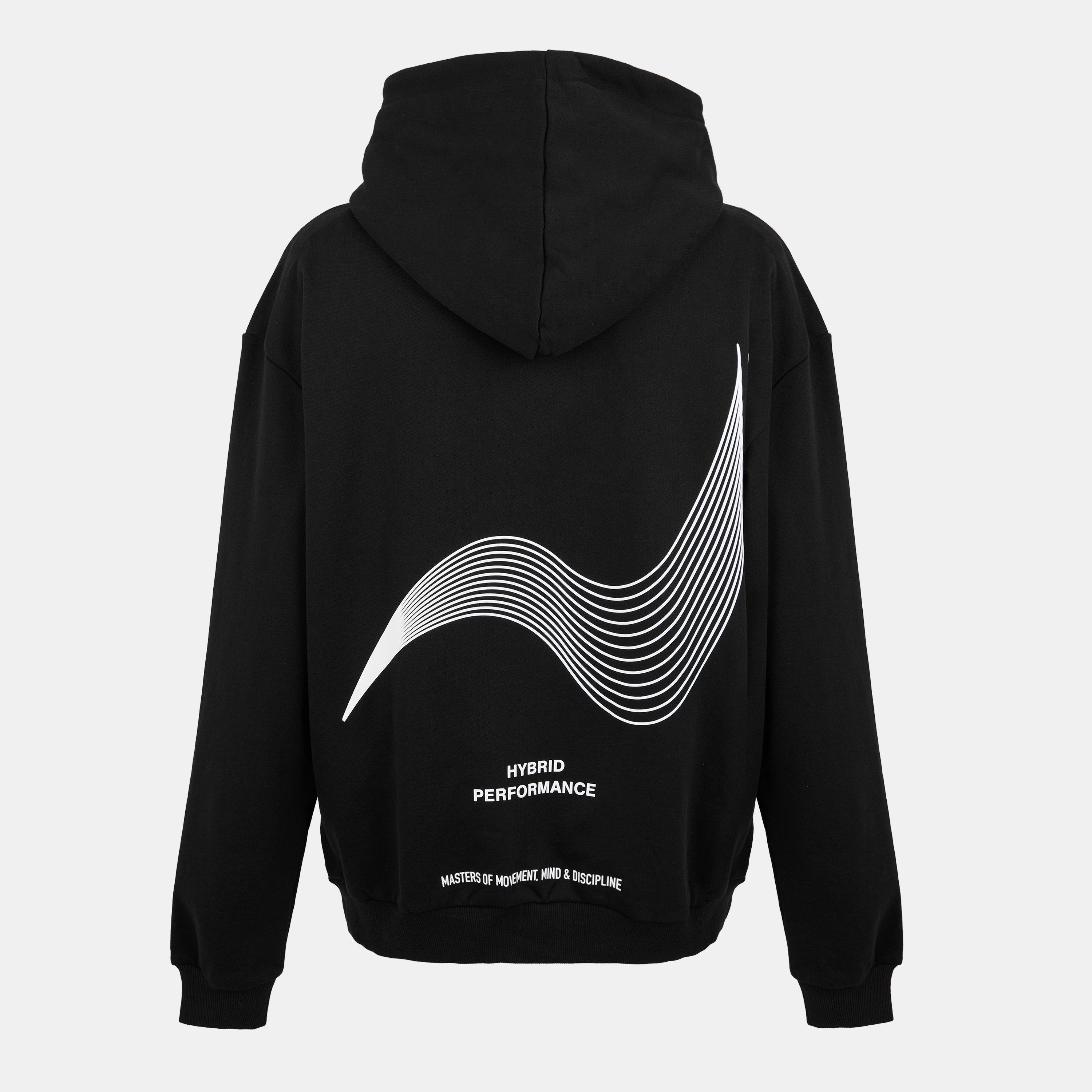 Black - Hybrid Performance - Men's Moisture Wicking Hoodie - 2