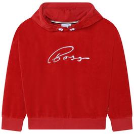 Boss Boss Logo Over The Head Hoodie Juniors