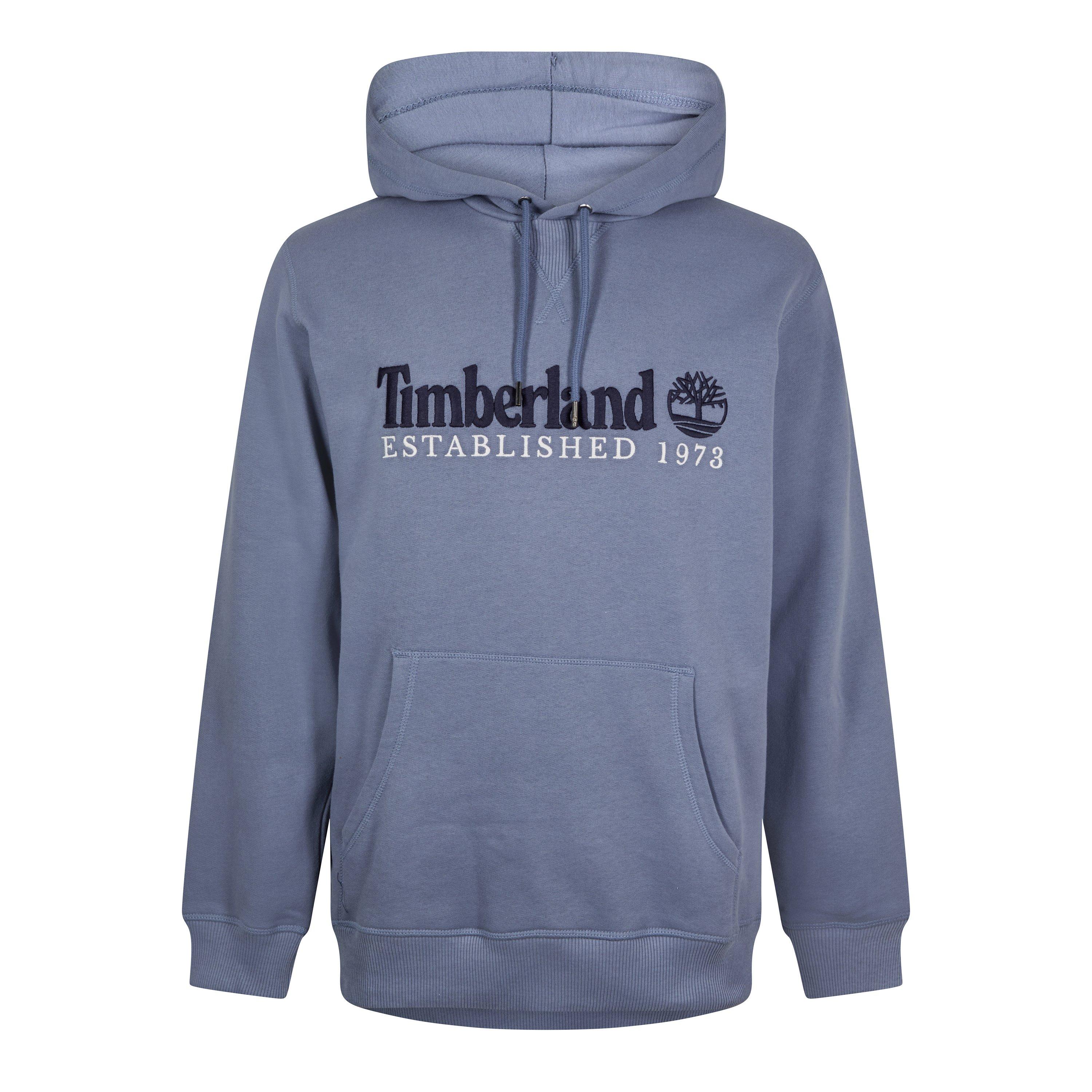 Folkstone Gray - Timberland - Men's Established Embroidery Logo Hoodie - 1