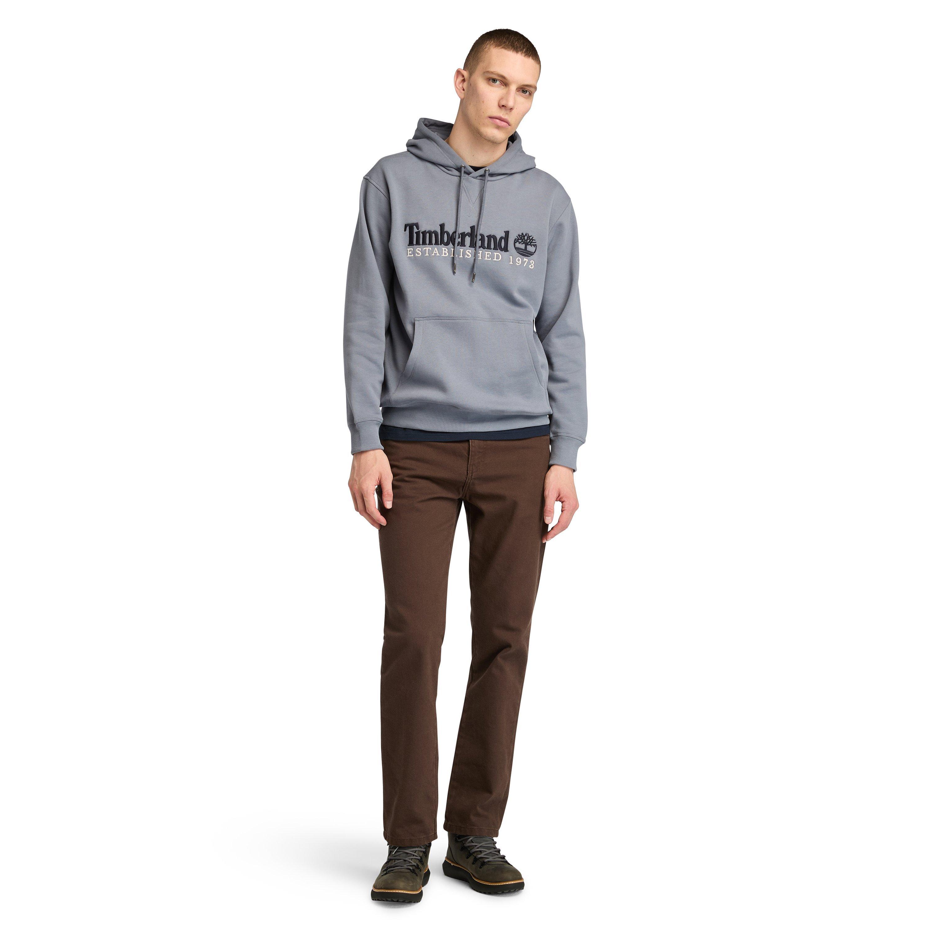 Folkstone Gray - Timberland - Men's Established Embroidery Logo Hoodie - 2