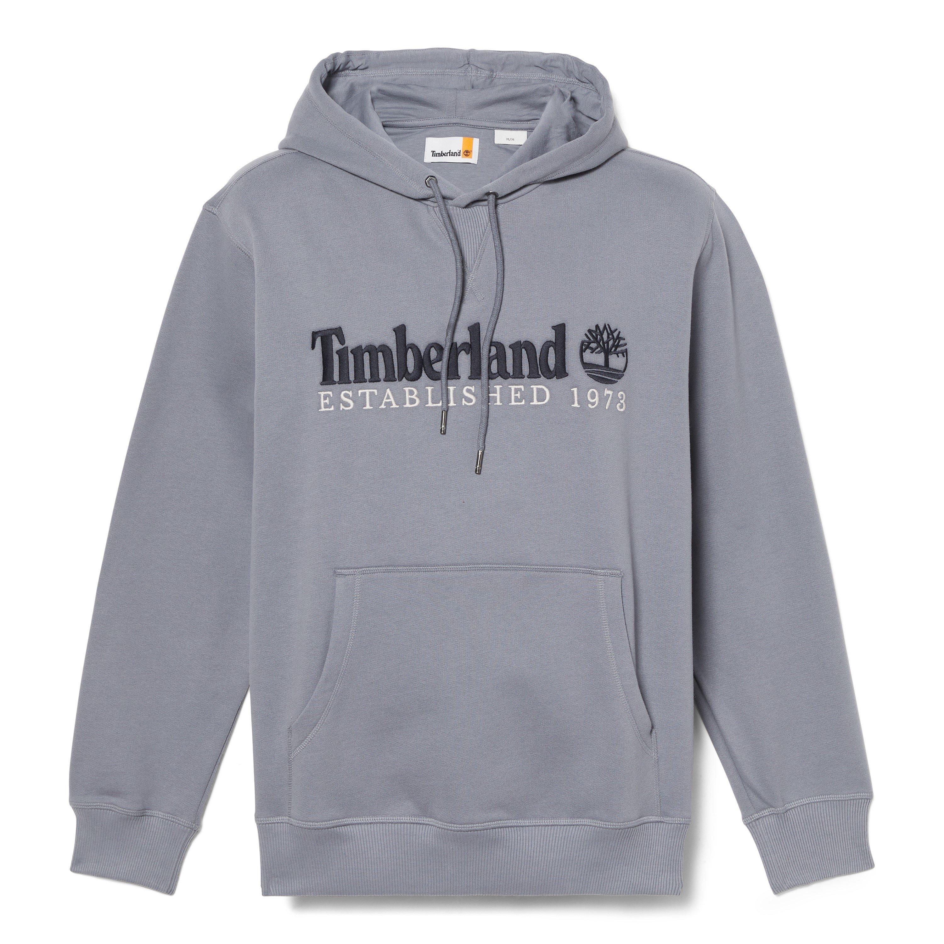 Folkstone Gray - Timberland - Men's Established Embroidery Logo Hoodie - 3