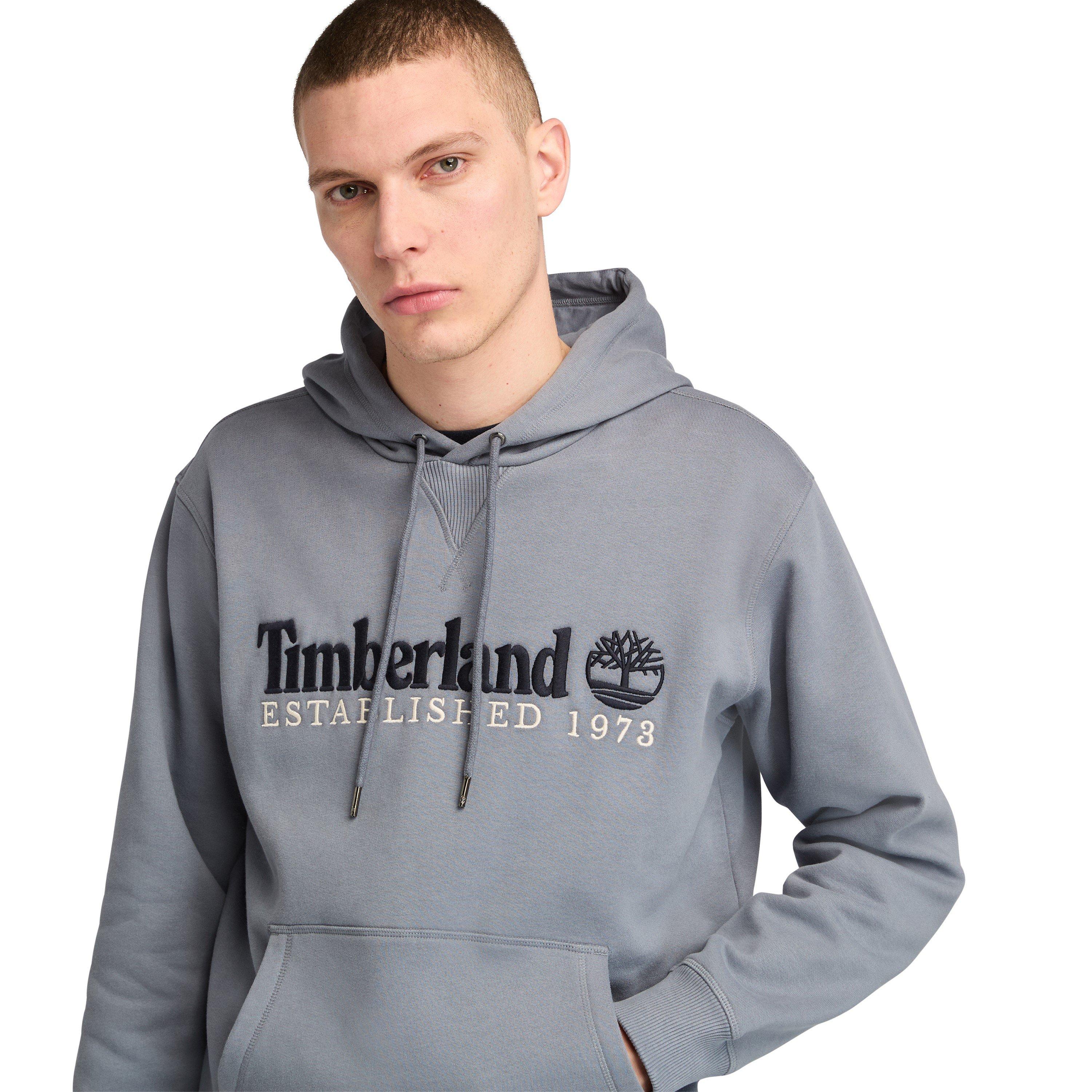 Folkstone Gray - Timberland - Men's Established Embroidery Logo Hoodie - 4