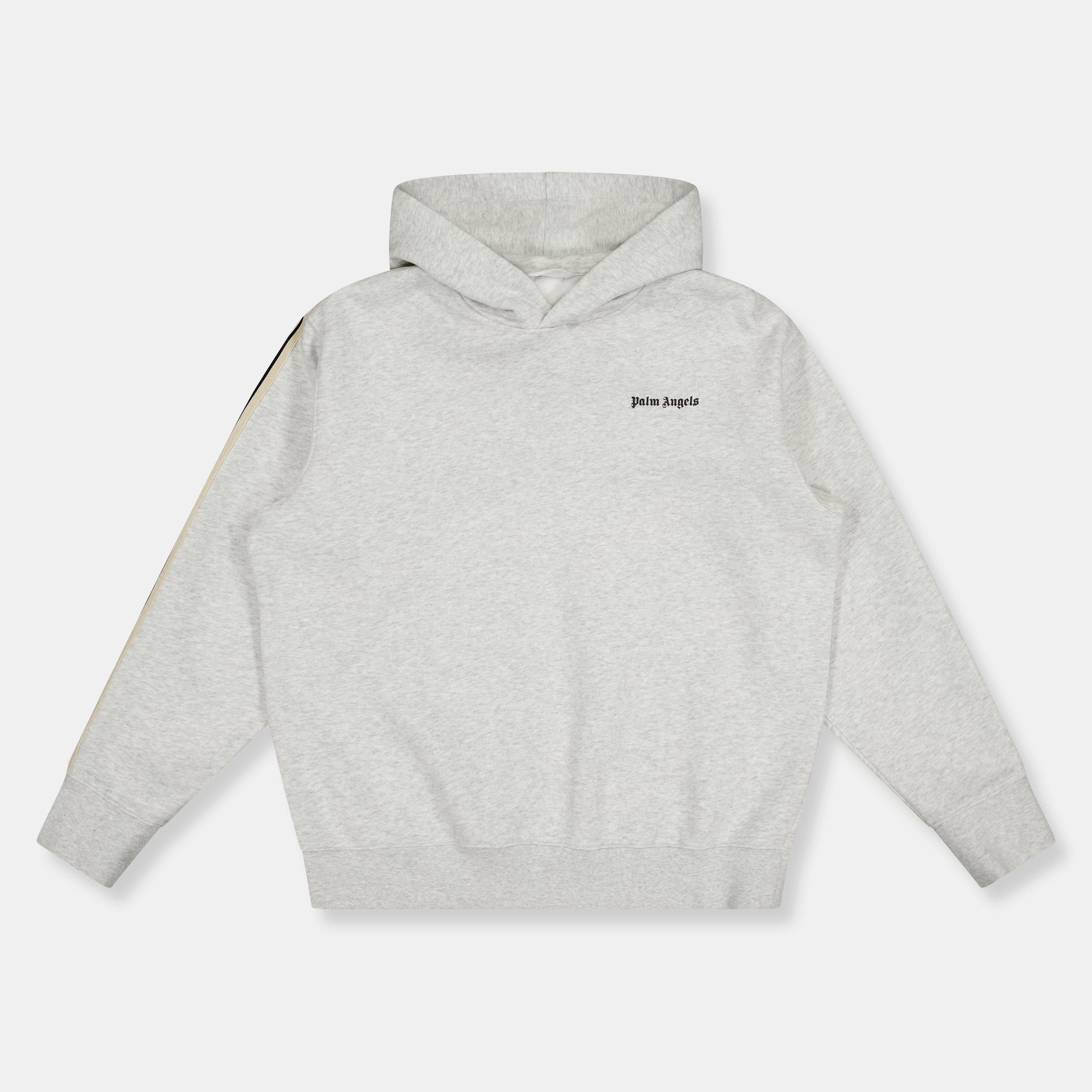Grey Marl 0810 - Palm Angels - Unisex Kids' Over the Head Relaxed Fit Hoodie - 1
