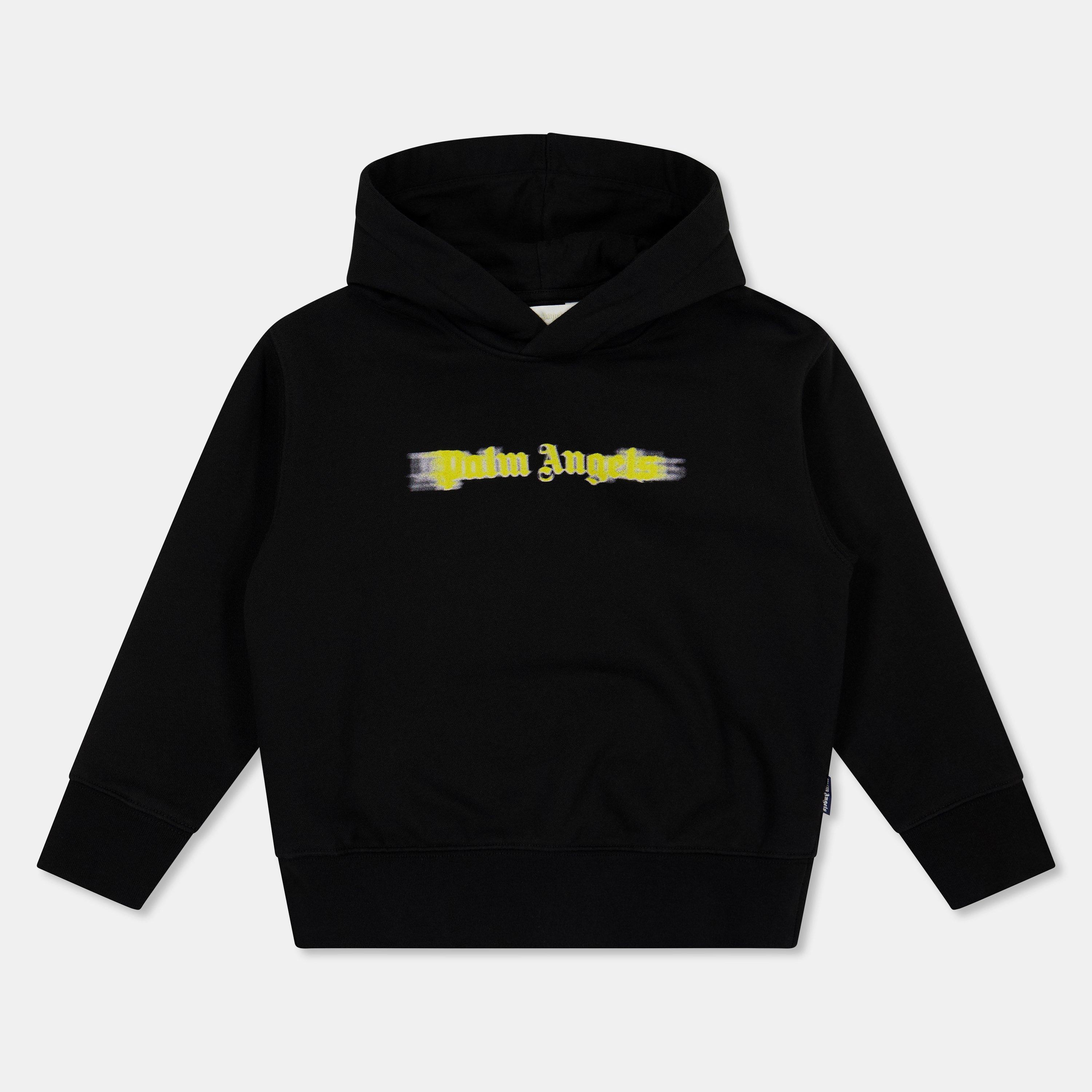 Black 1016 - Palm Angels - Unisex Kids' Over the Head Hoodie - 1