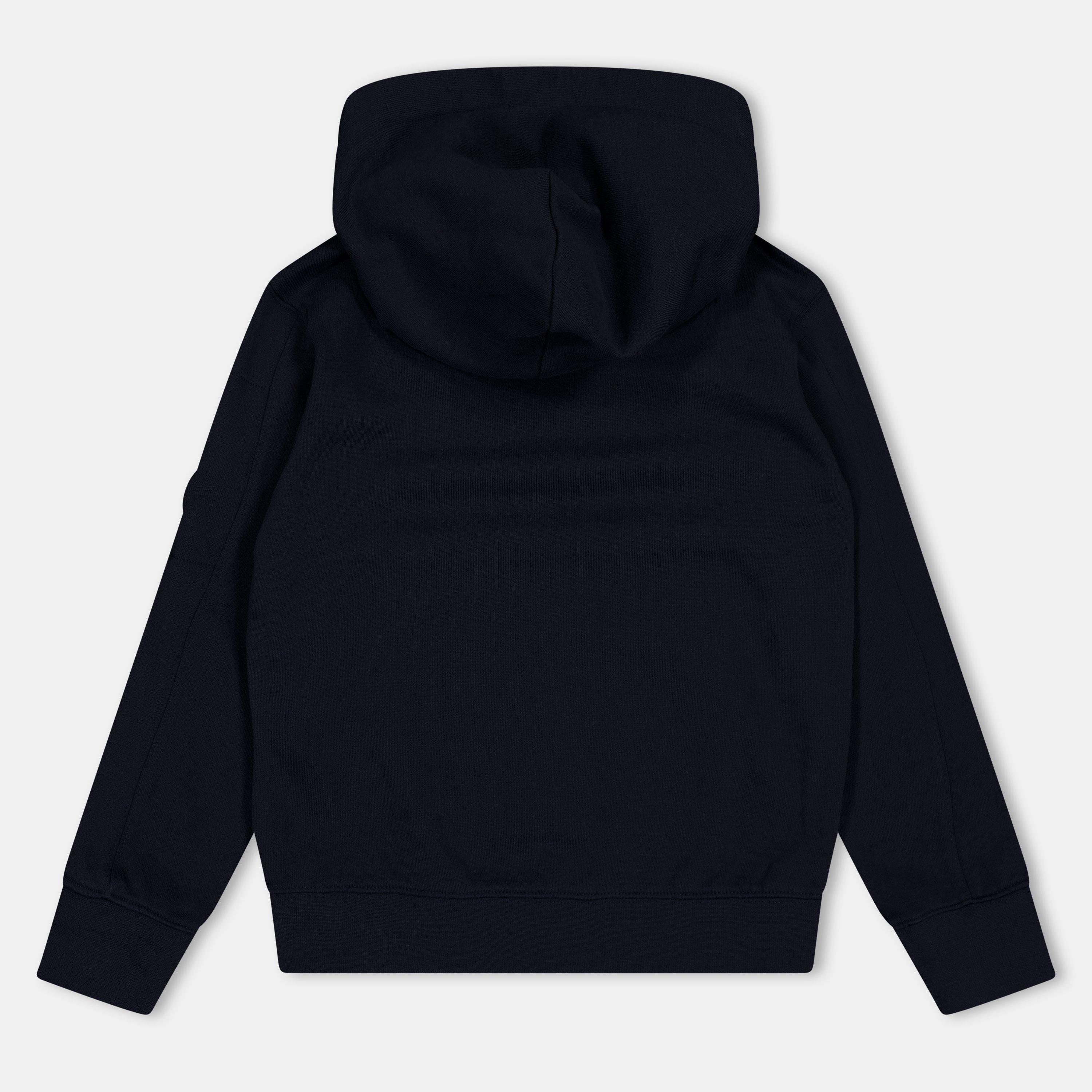 パーカー・フーディ C.P. COMPANY Men Hoodies 18CMSS024A 005086W888 Blue C.P. COMPANY FULL ZIP AND HOODED SWEATSHIRT Man Blue Navy