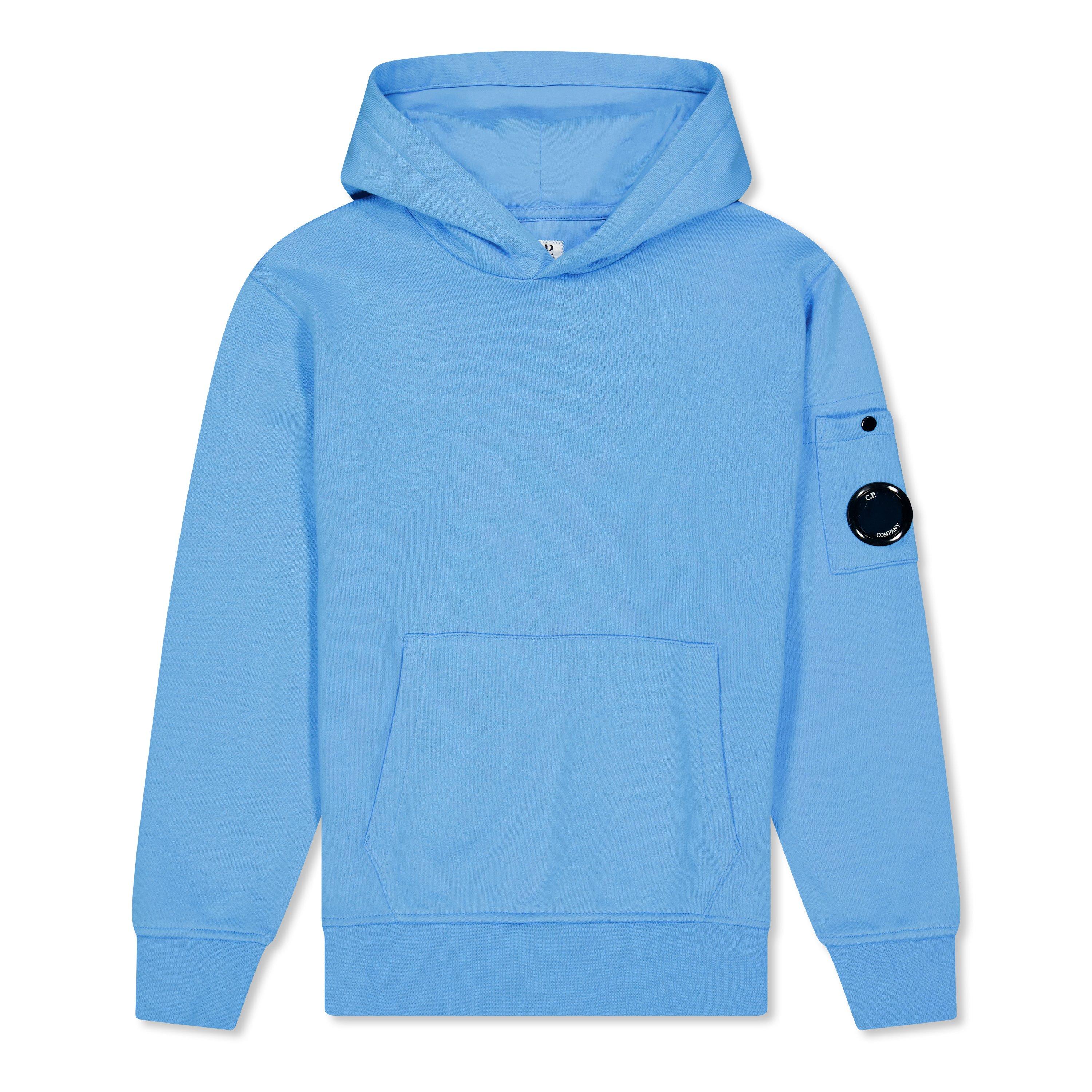 Cp Company Boys ' Lens Over-The-Head Hoodie - Sky Azure 41100 - 14 Yrs