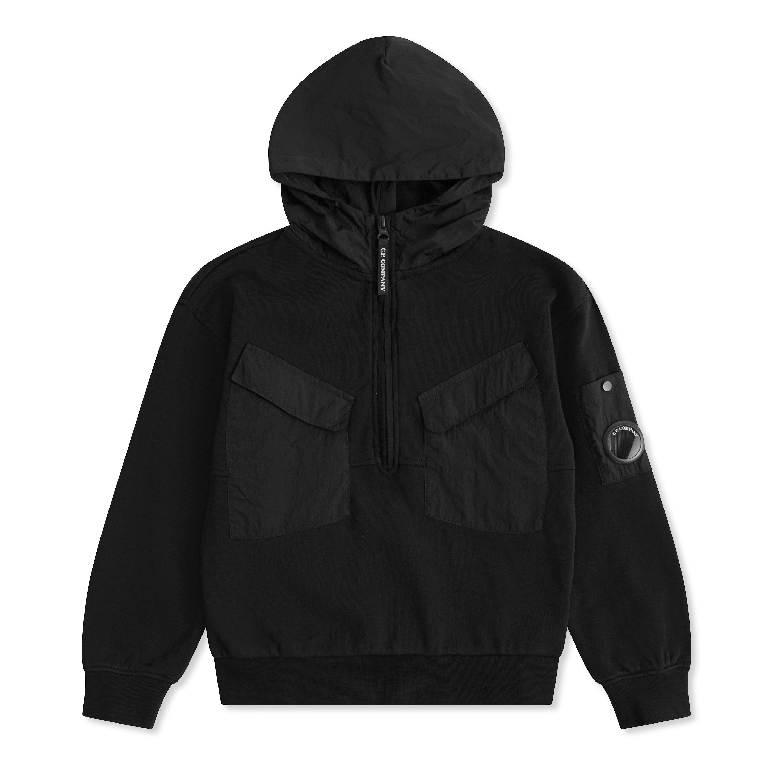 Black 60100 - CP Company - Kids' Overhead Hoodie - 1
