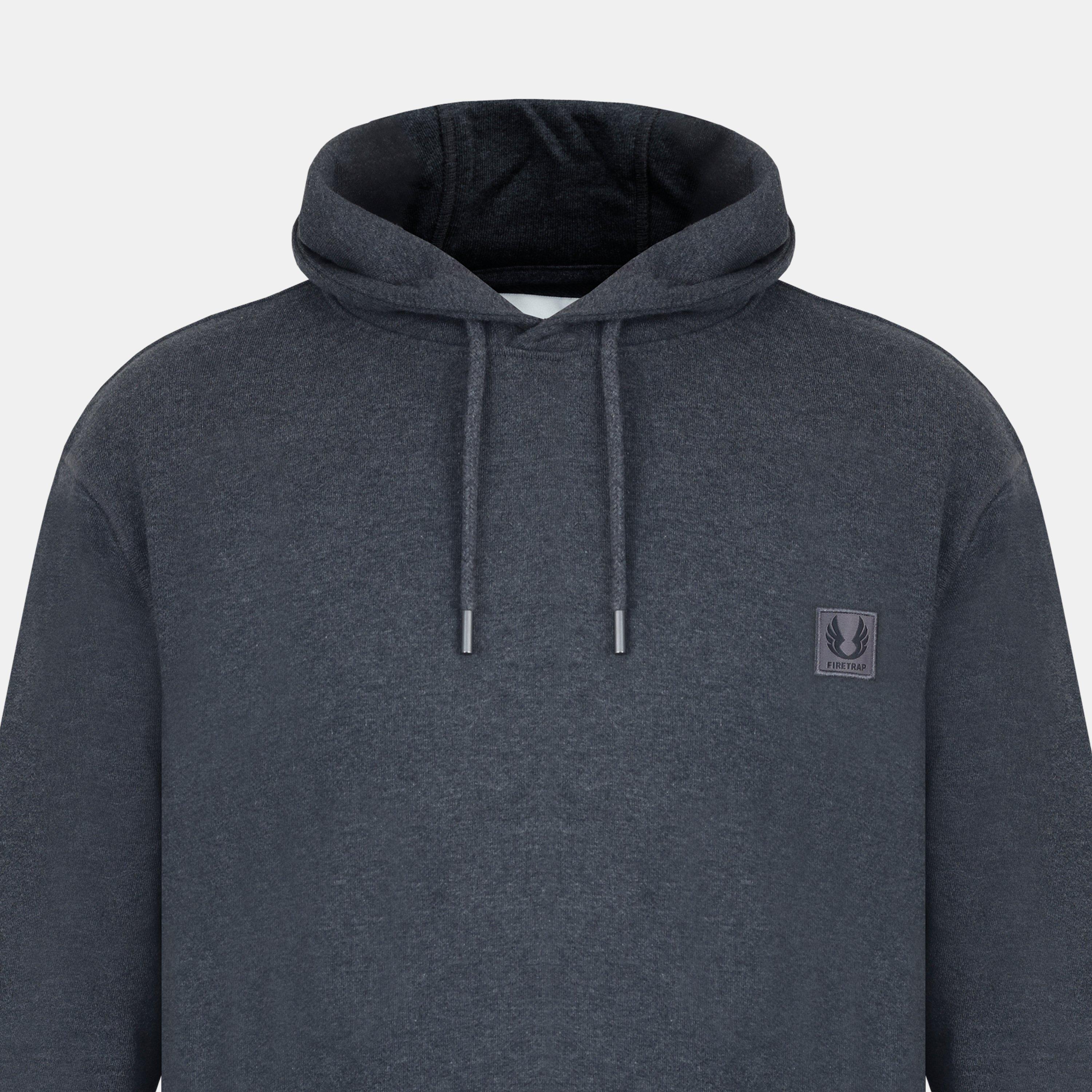 Charcoal Marl - Firetrap - Core Hoodie Mens - 3