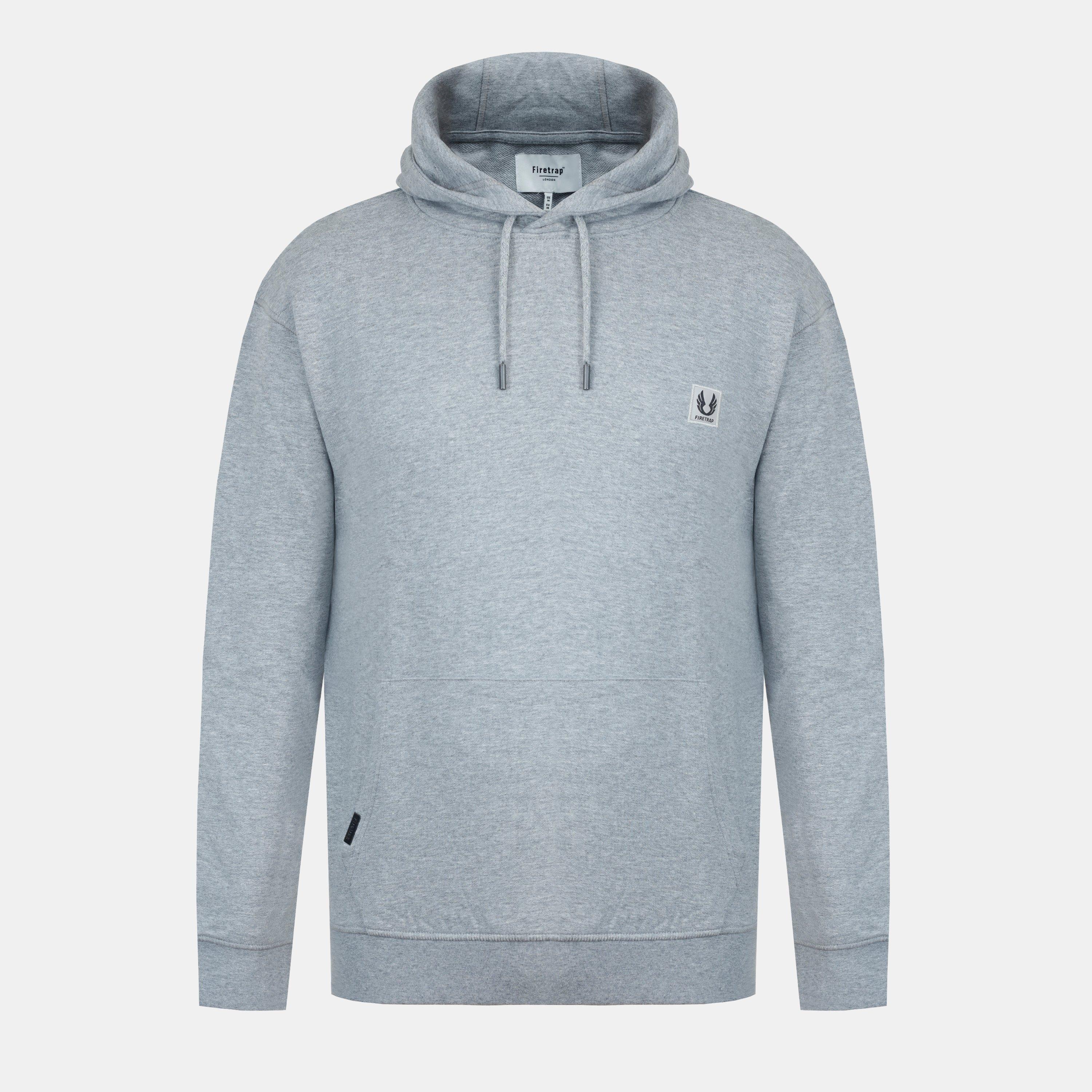 Firetrap Men's Core Hoodie - Grey Marl - M