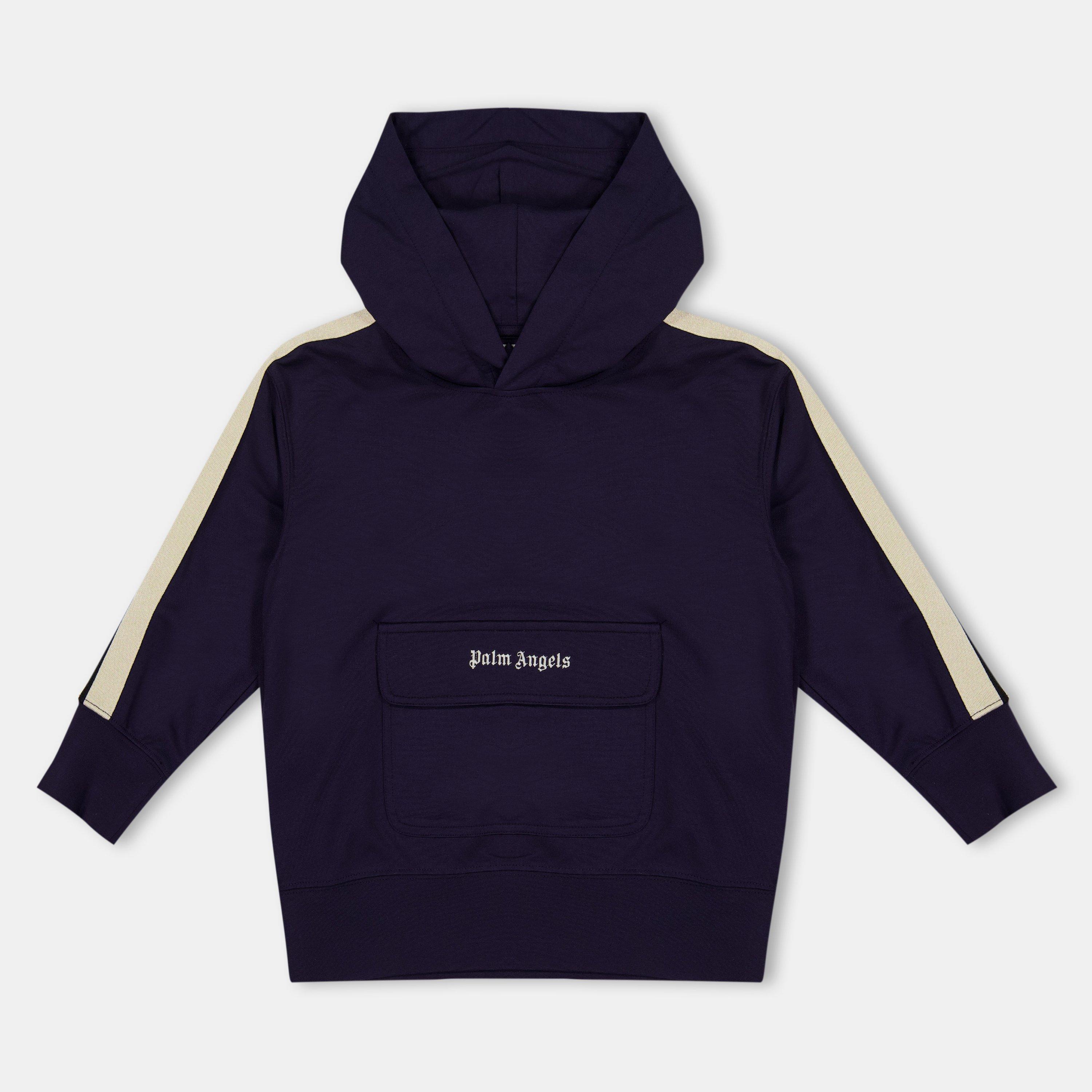 Navy 4603 - Palm Angels - Unisex Kids' Logo Pull Over Hoodie - 1