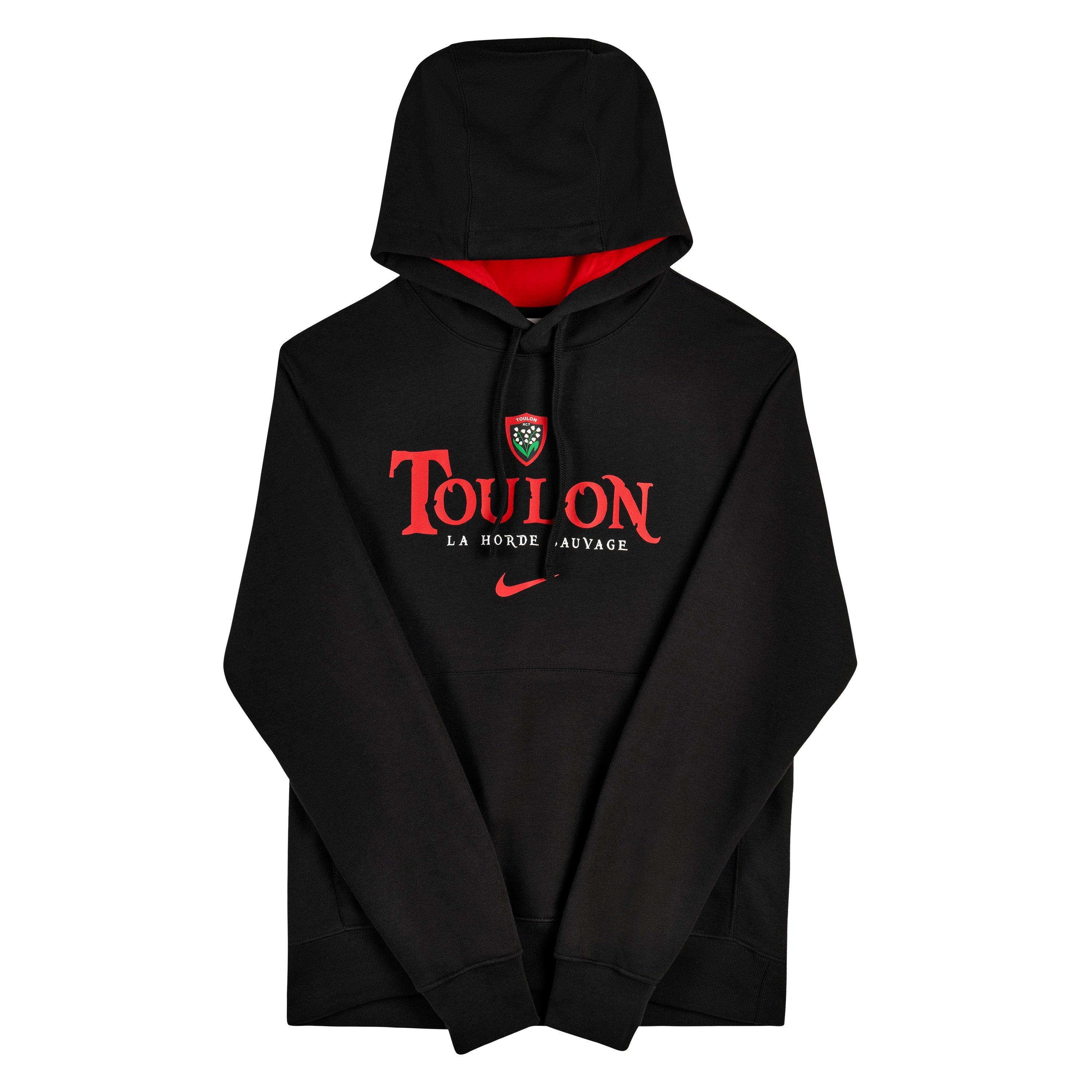 Zwart/Uni Rood - Nike - Kids' RC TN Over the Head Long-Sleeve Hoodie - 2