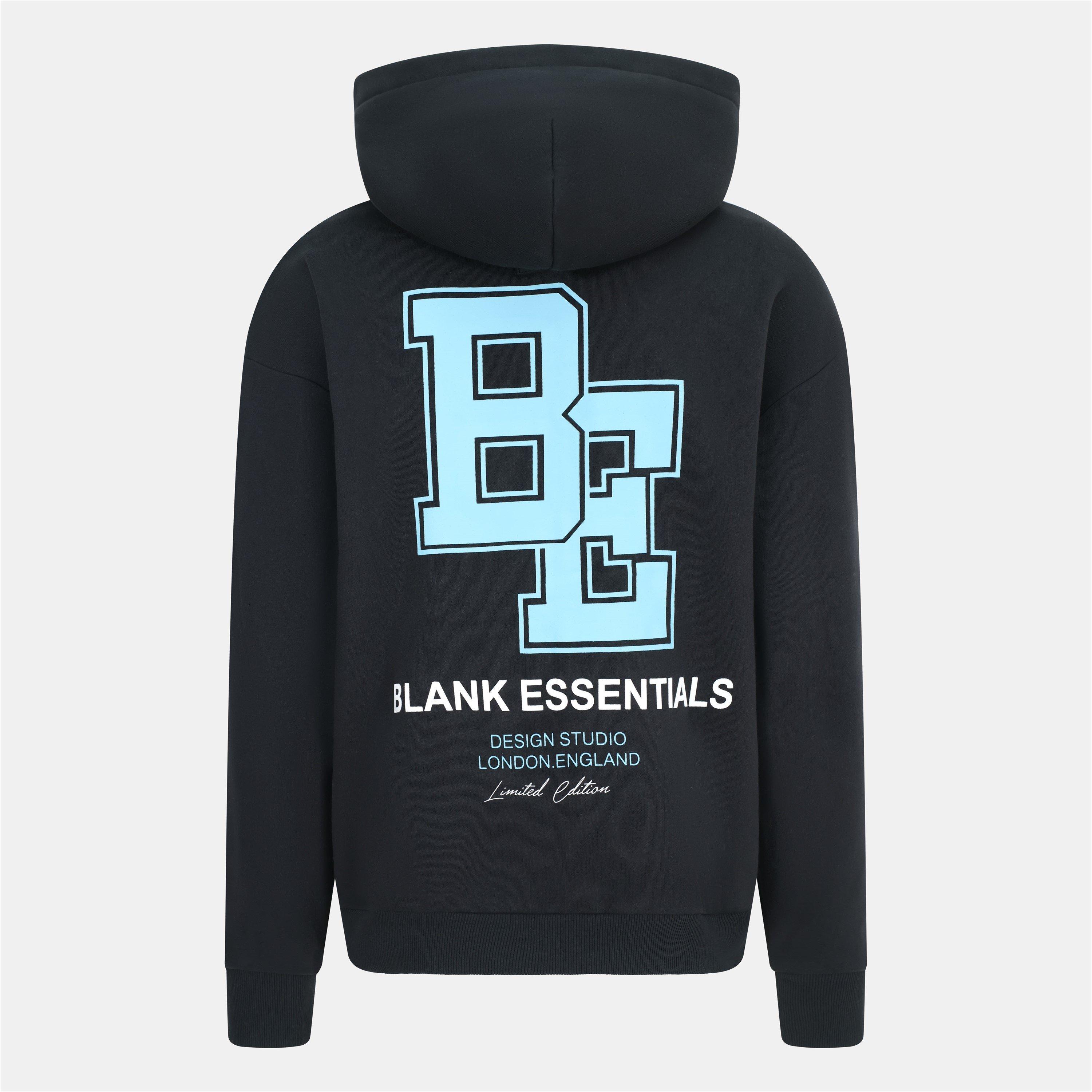 Blank Essentials Men's Collegiate Zip Through Hoodie | Sports Direct