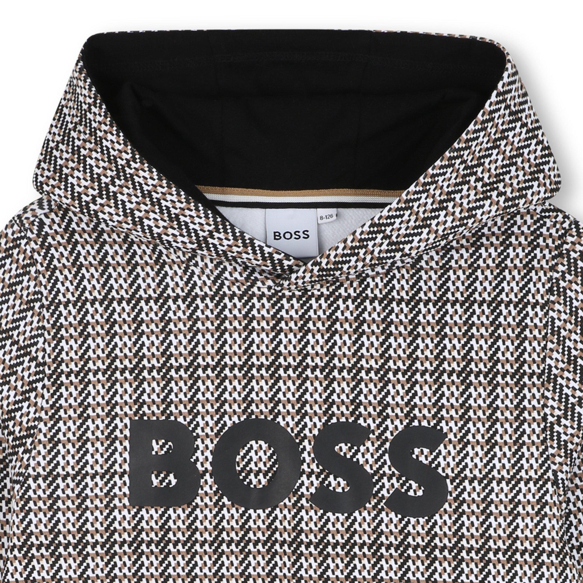 Negro - Boss - Boss AOP Hoodie Jn61 - 3