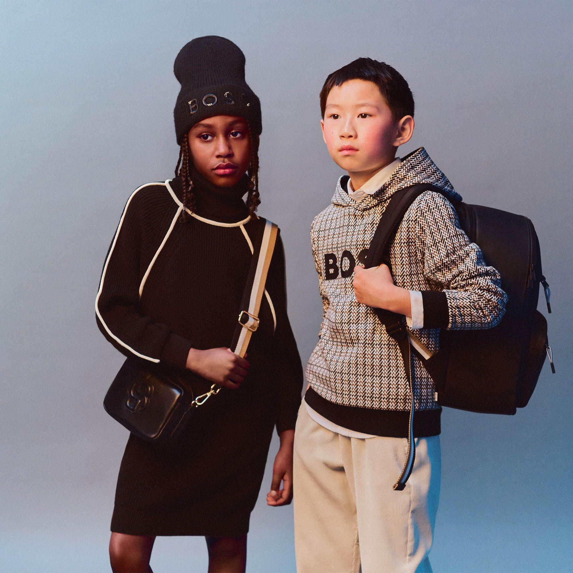 Negro - Boss - Boss AOP Hoodie Jn61 - 4